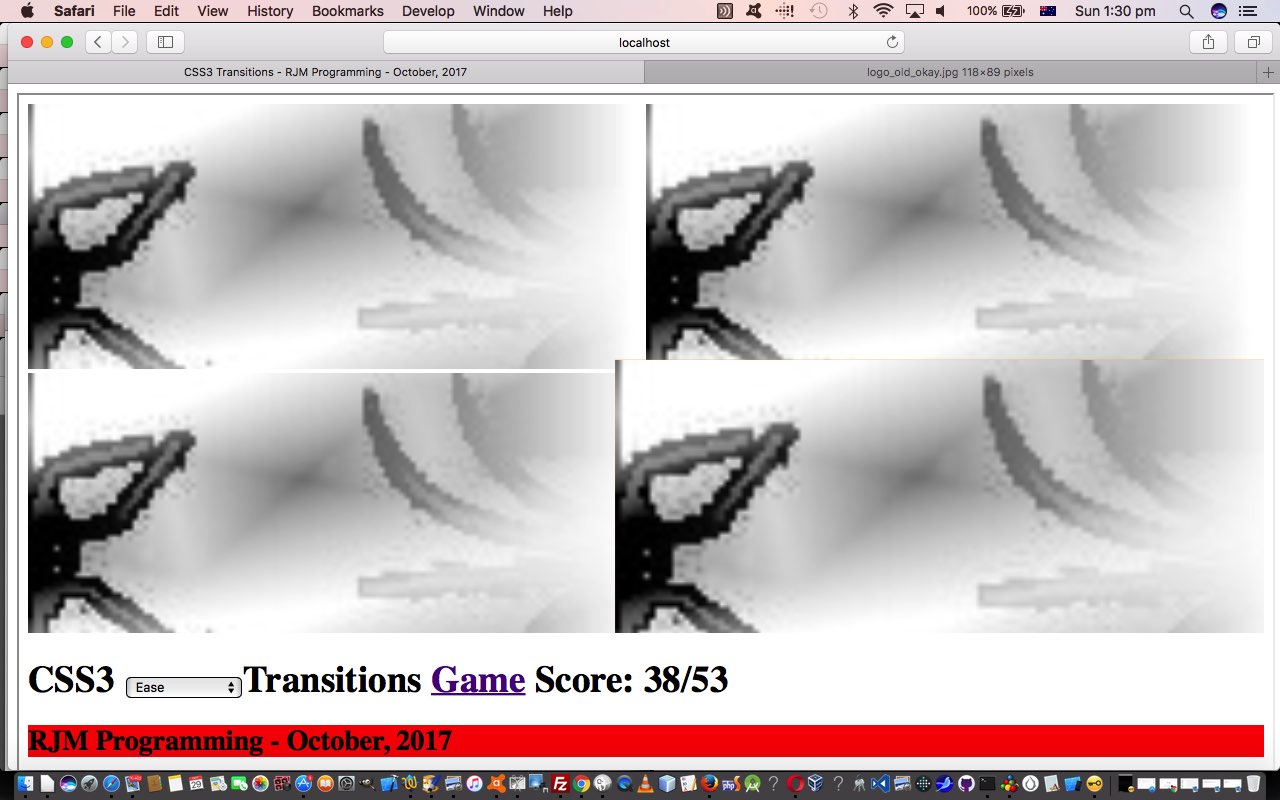 CSS3 Transition Game Tutorial
