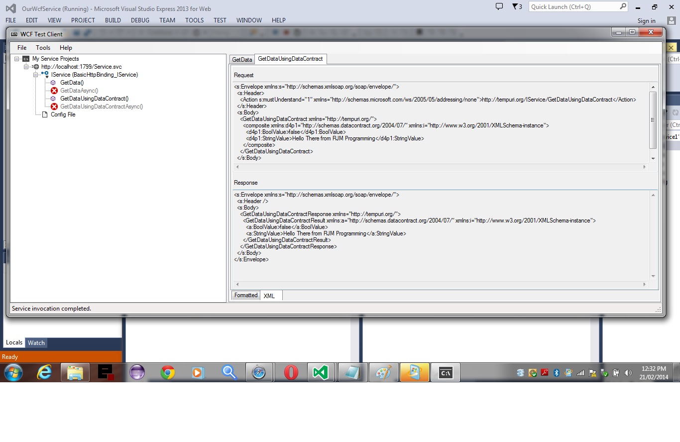 ASP.Net VS 2013 Express Wcf Service Primer Tutorial