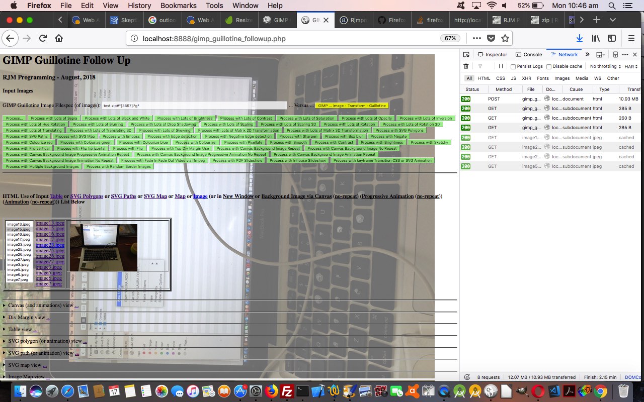 Gimp Guillotine Follow Up Zip Tutorial