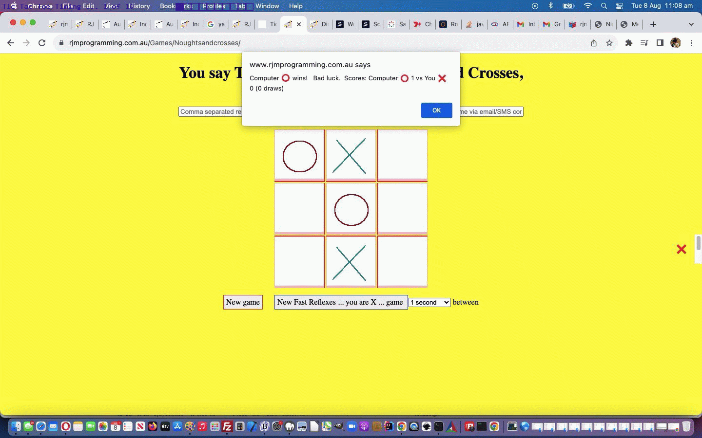 Tic Tac Toe Game Timing Tutorial