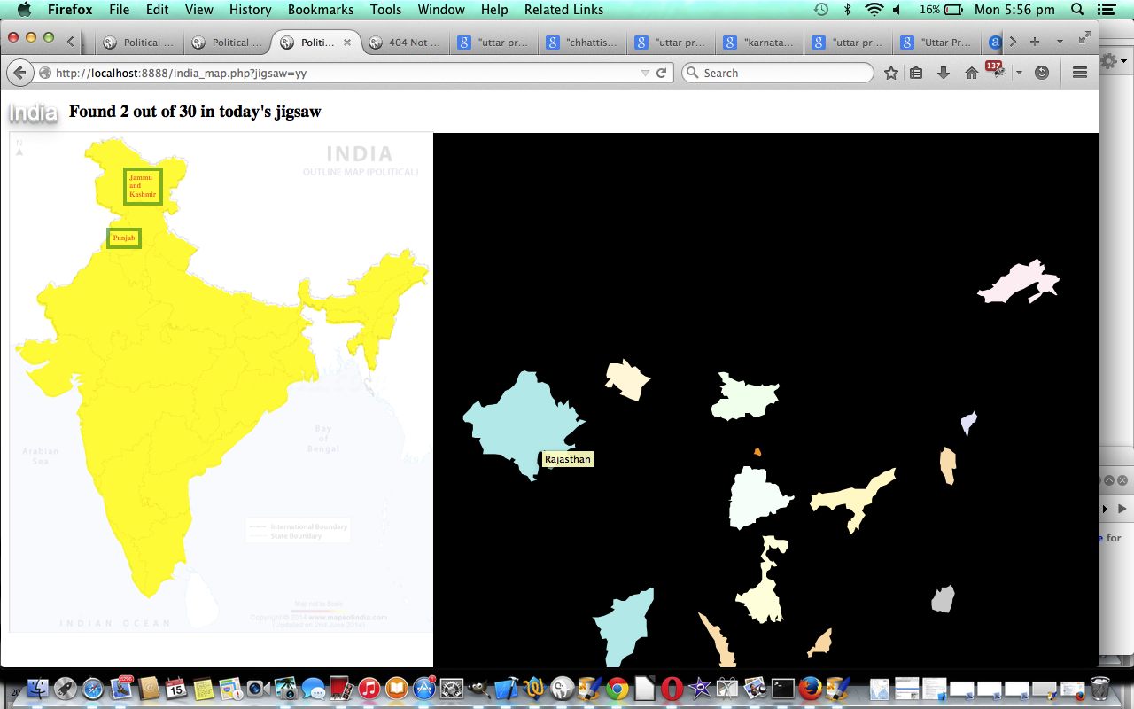 PHP Geographical Overlay Image Map Jigsaw Game Tutorial
