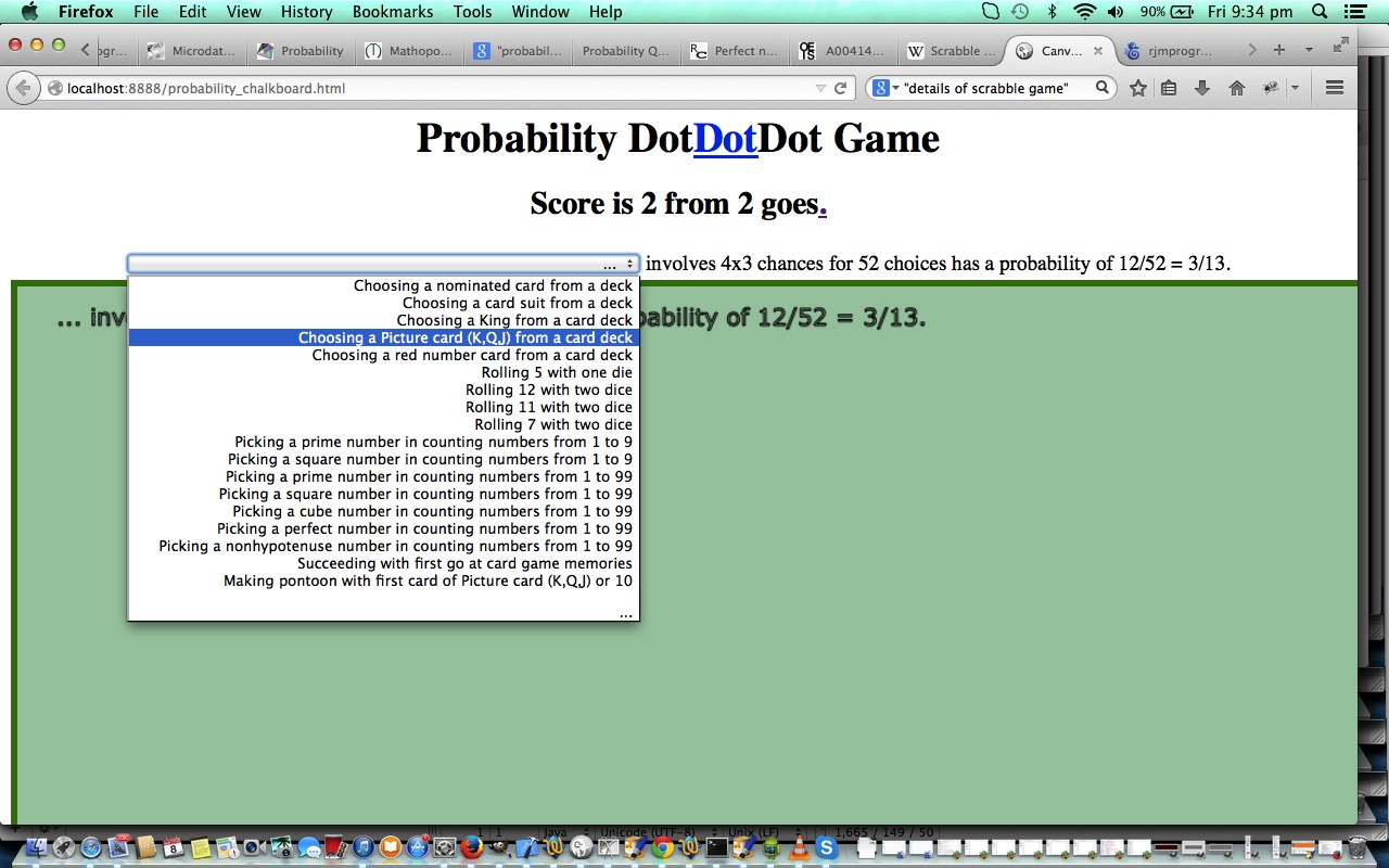 HTML/Javascript Probability Game Tutorial