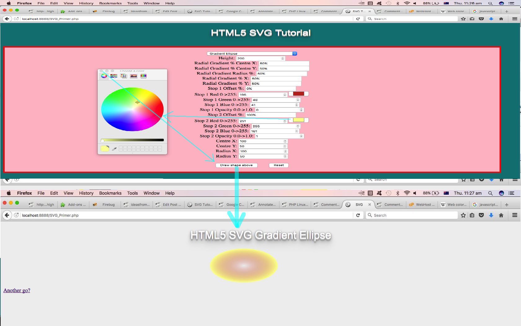 PHP/Javascript SVG Colour Picker Tutorial