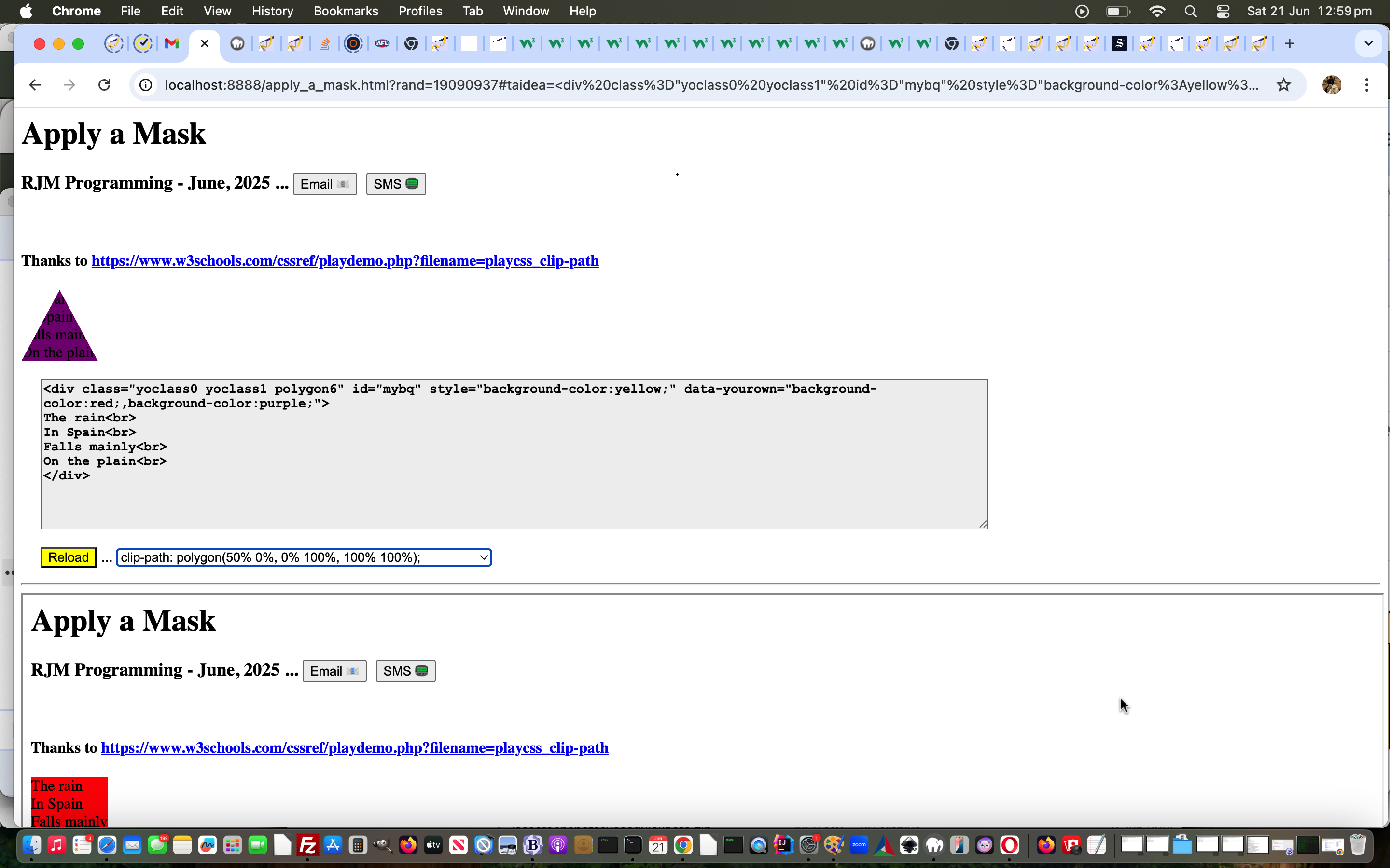 CSS Mask HTML Element Recursive Iframe Tutorial