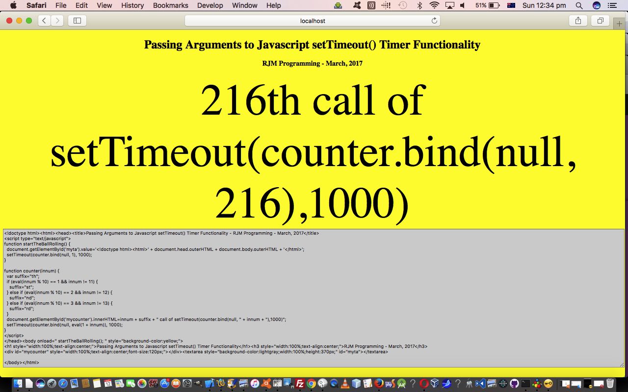 Binding Javascript setTimeout Arguments Primer Tutorial