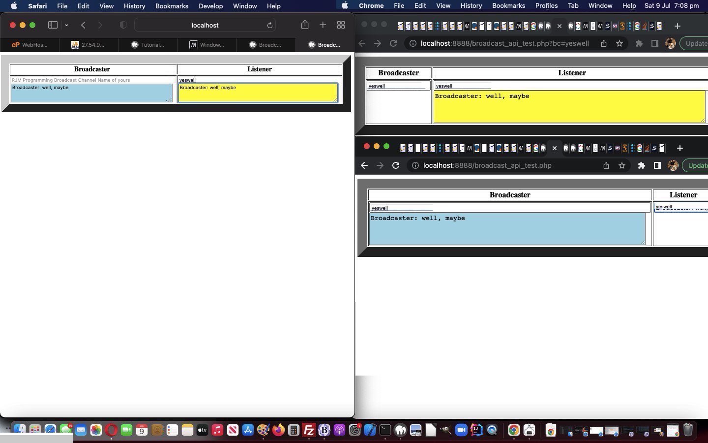 Broadcast Channel API Same Domain Tutorial