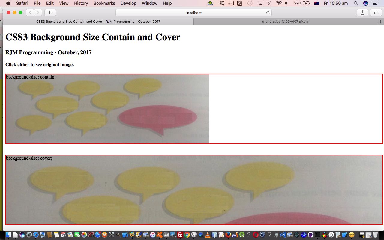 CSS3 Background Size Contain and Cover Primer Tutorial