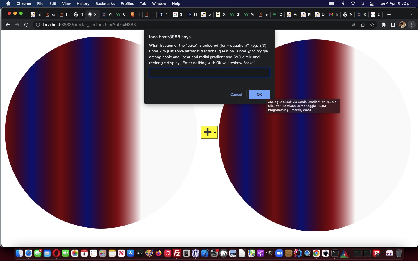 SVG and Gradient Fraction Game Tutorial