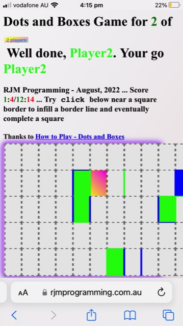 Dots and Boxes Game Parameterization Tutorial