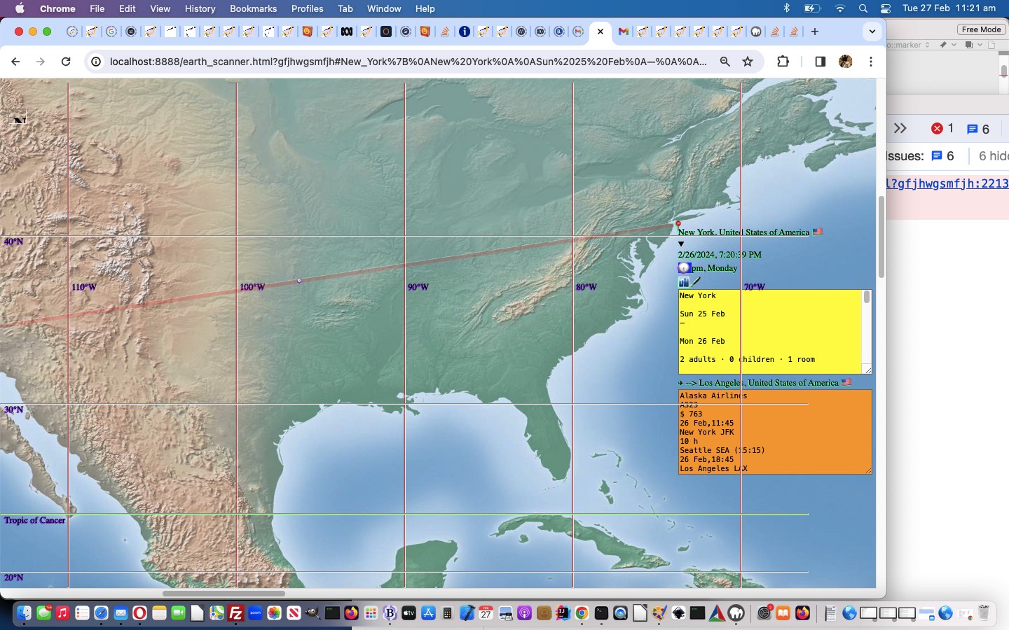 Earth Scanner Itinerary Collaboration Tutorial