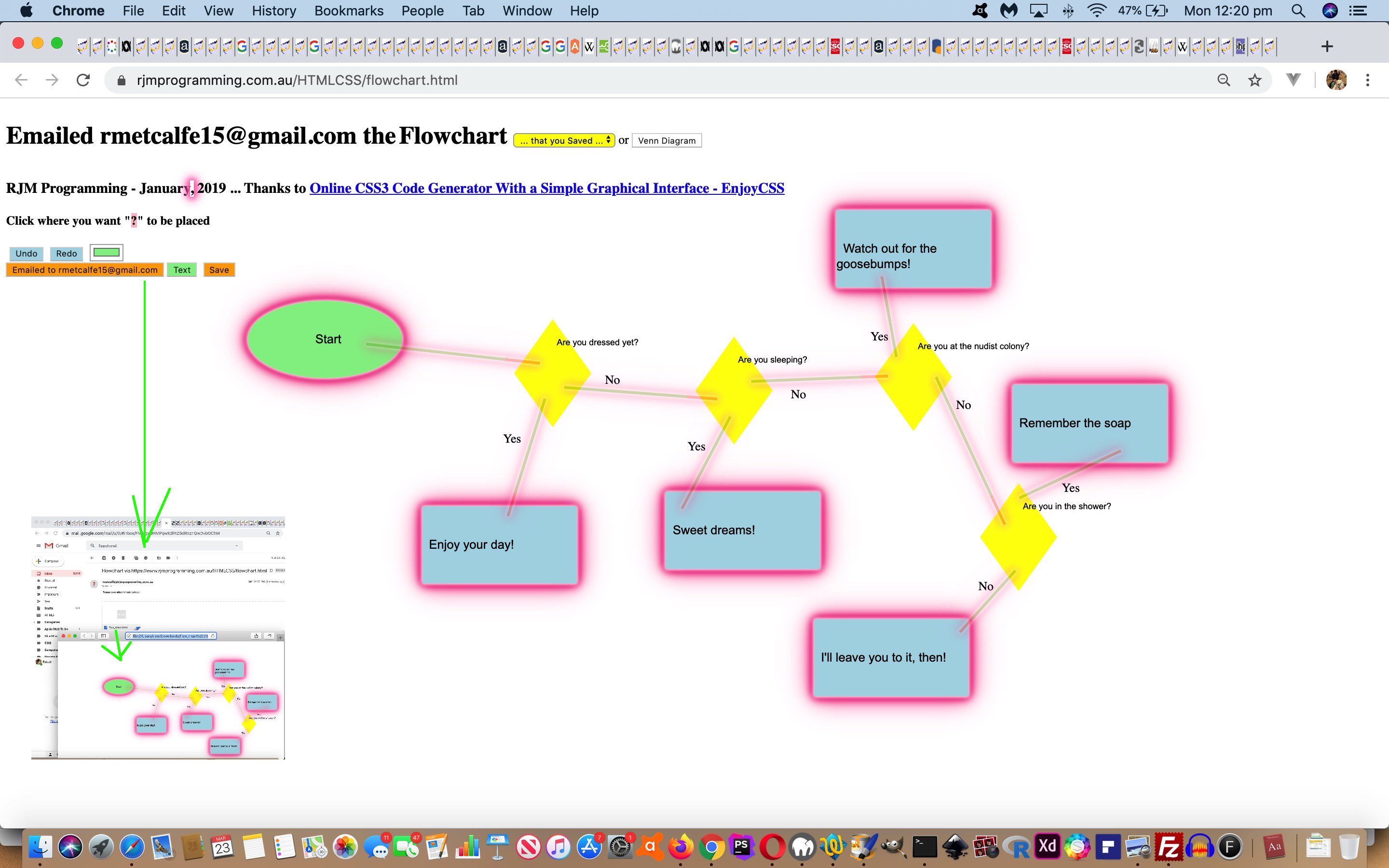 Flowchart and Venn Diagram Loose Text Tutorial