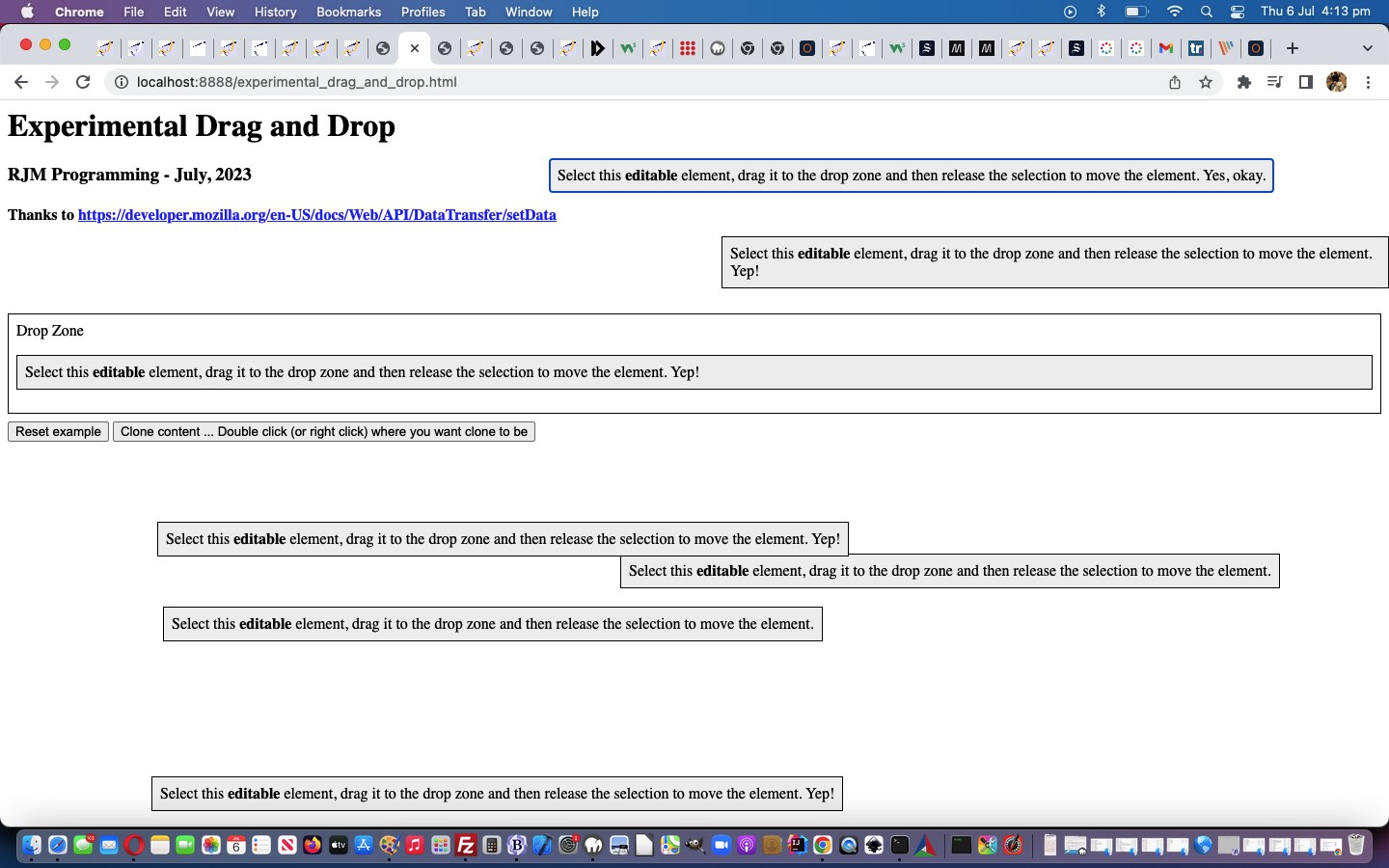 Experimental Drag and Drop Primer Tutorial