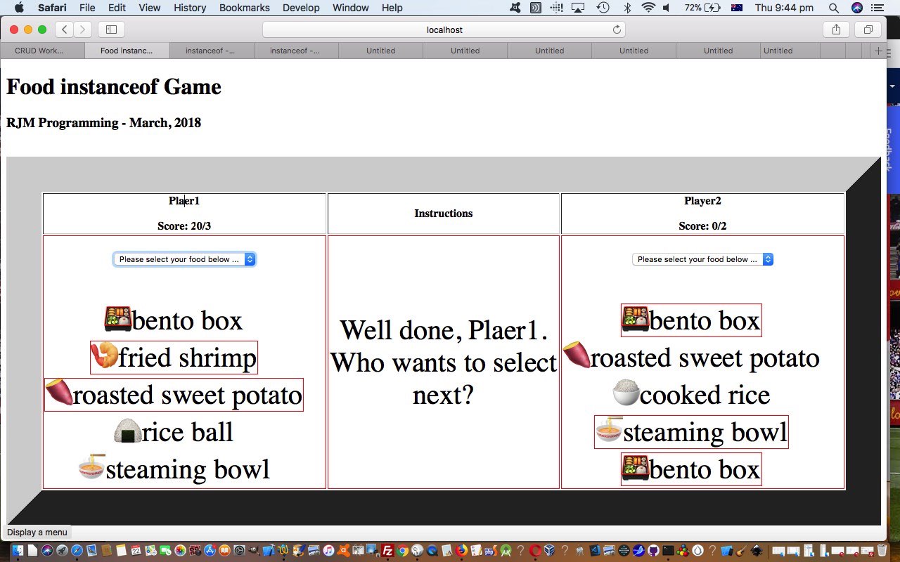 Javascript instanceof Food Emoji Guessing Game Tutorial