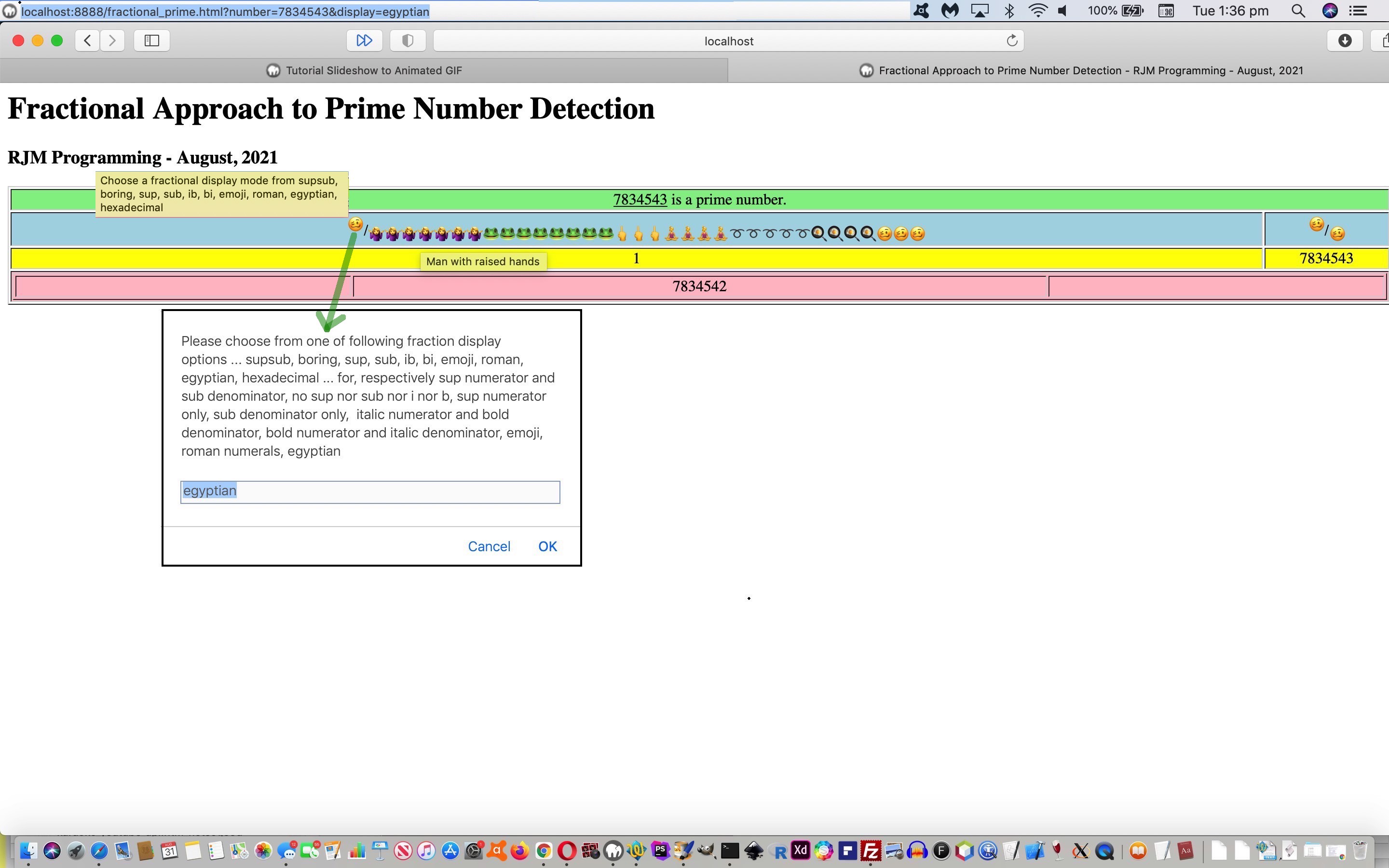 Prime Numbers Fractional Forms Tutorial