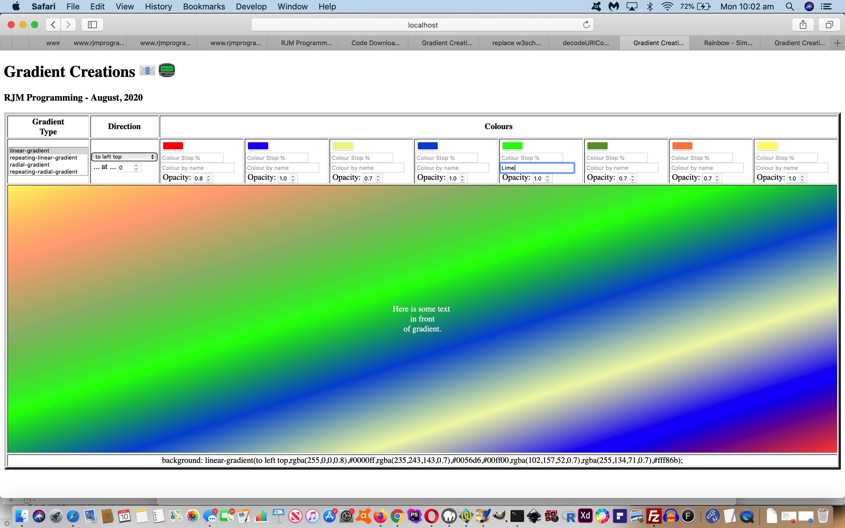 CSS Gradient Creations Sharing Tutorial