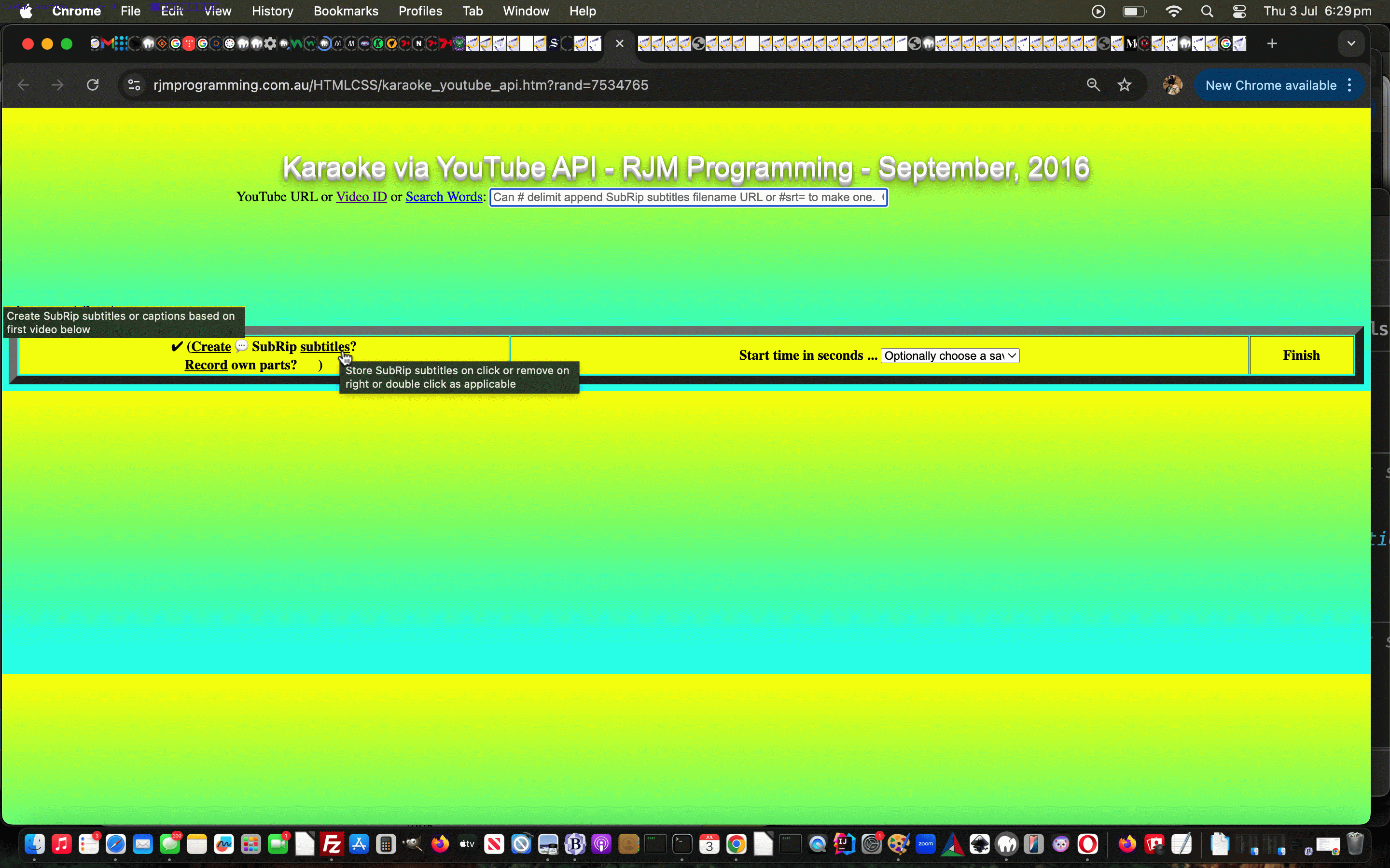 YouTube API SubRip Subtitles Creation Tutorial