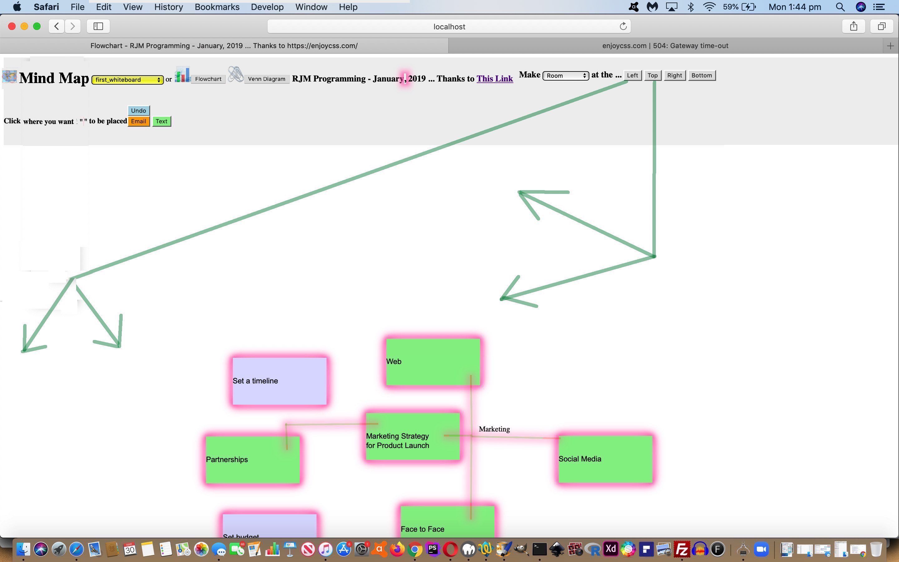 Mind Map and Flowchart and Venn Diagram Make Room Tutorial