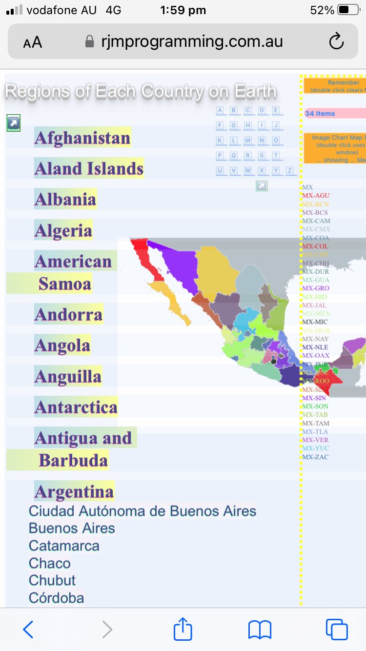 Region Picker Mobile Background Position Tutorial