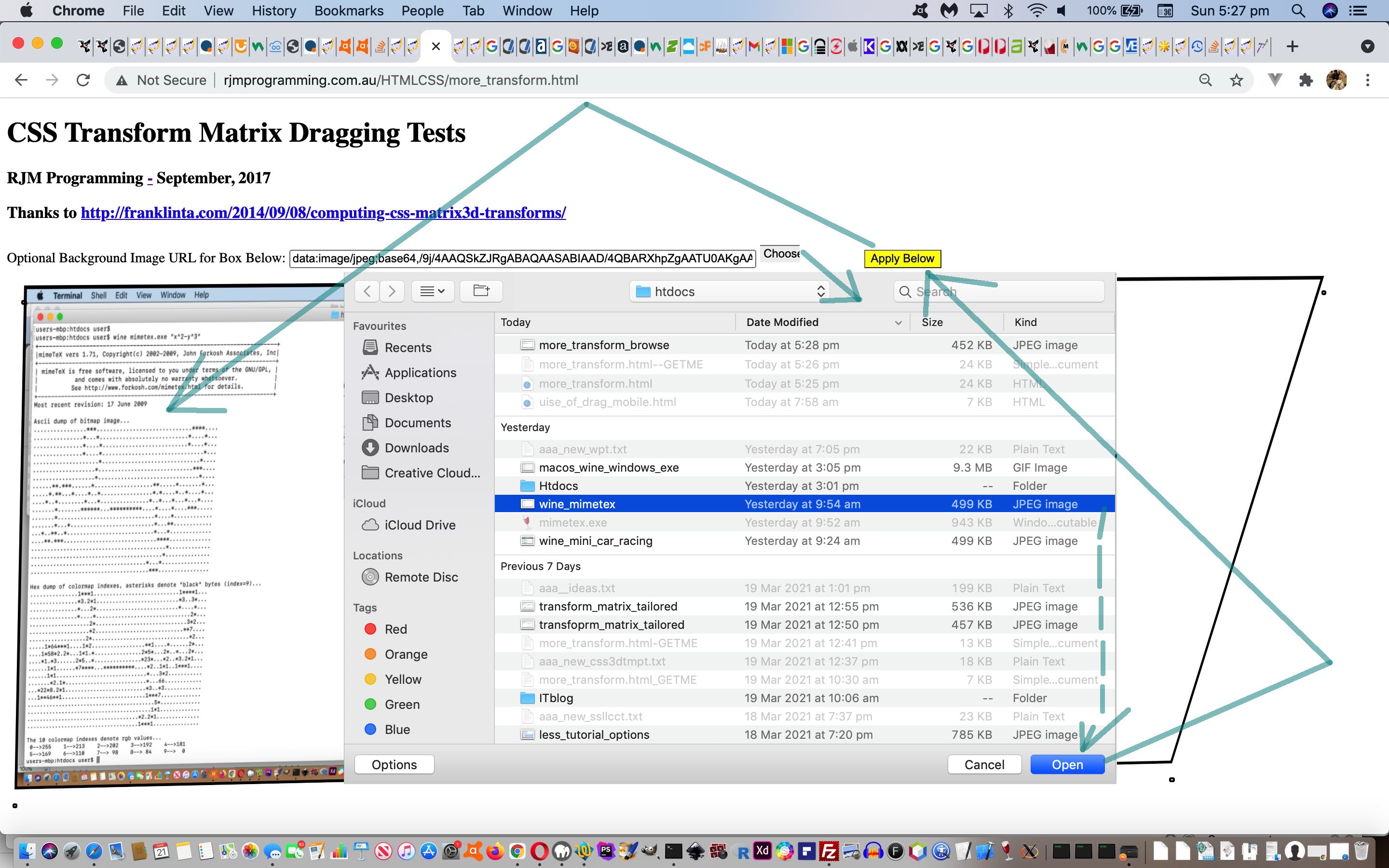 CSS 3D Transformation Matrix Browse Tutorial