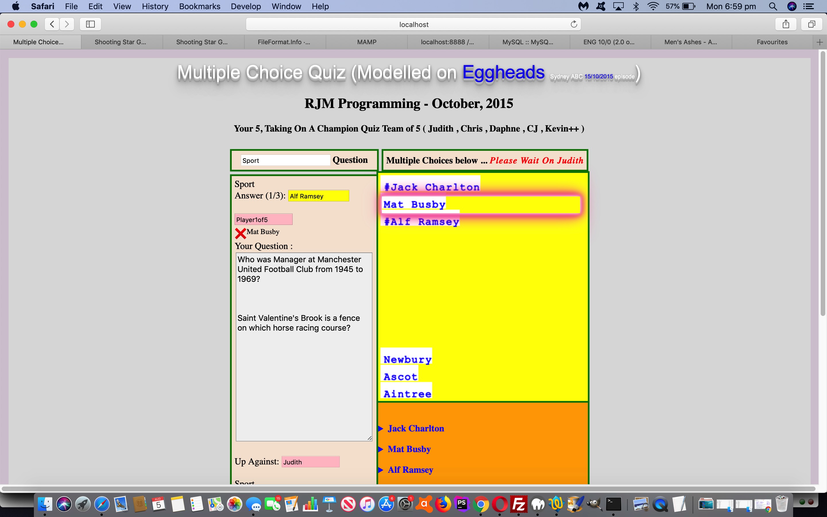 Multiple Choice Quiz with Glowing Box Tutorial