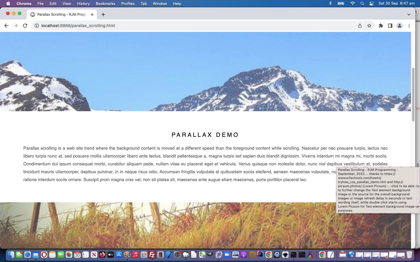 Parallax Scrolling Primer Tutorial