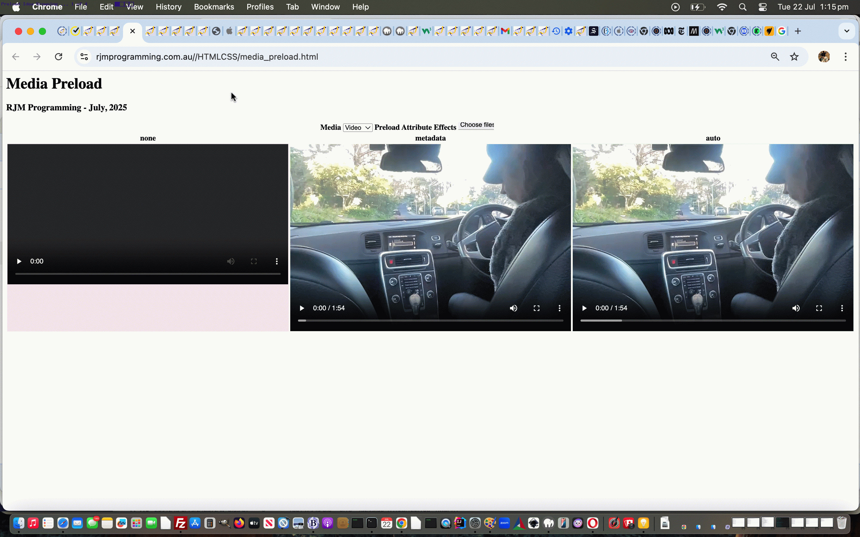 HTML Element Preload Attribute Browsing Tutorial