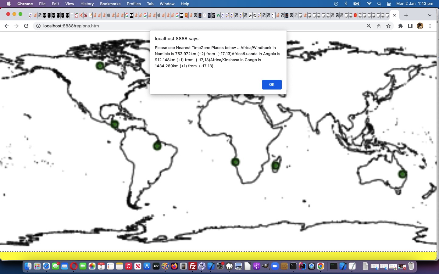 GeoJson World Coastline TimeZone Tutorial