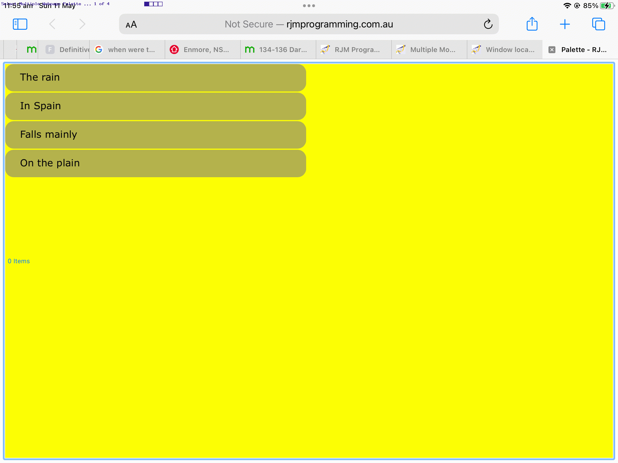 Select Multiple Webpage Palette Primer Tutorial