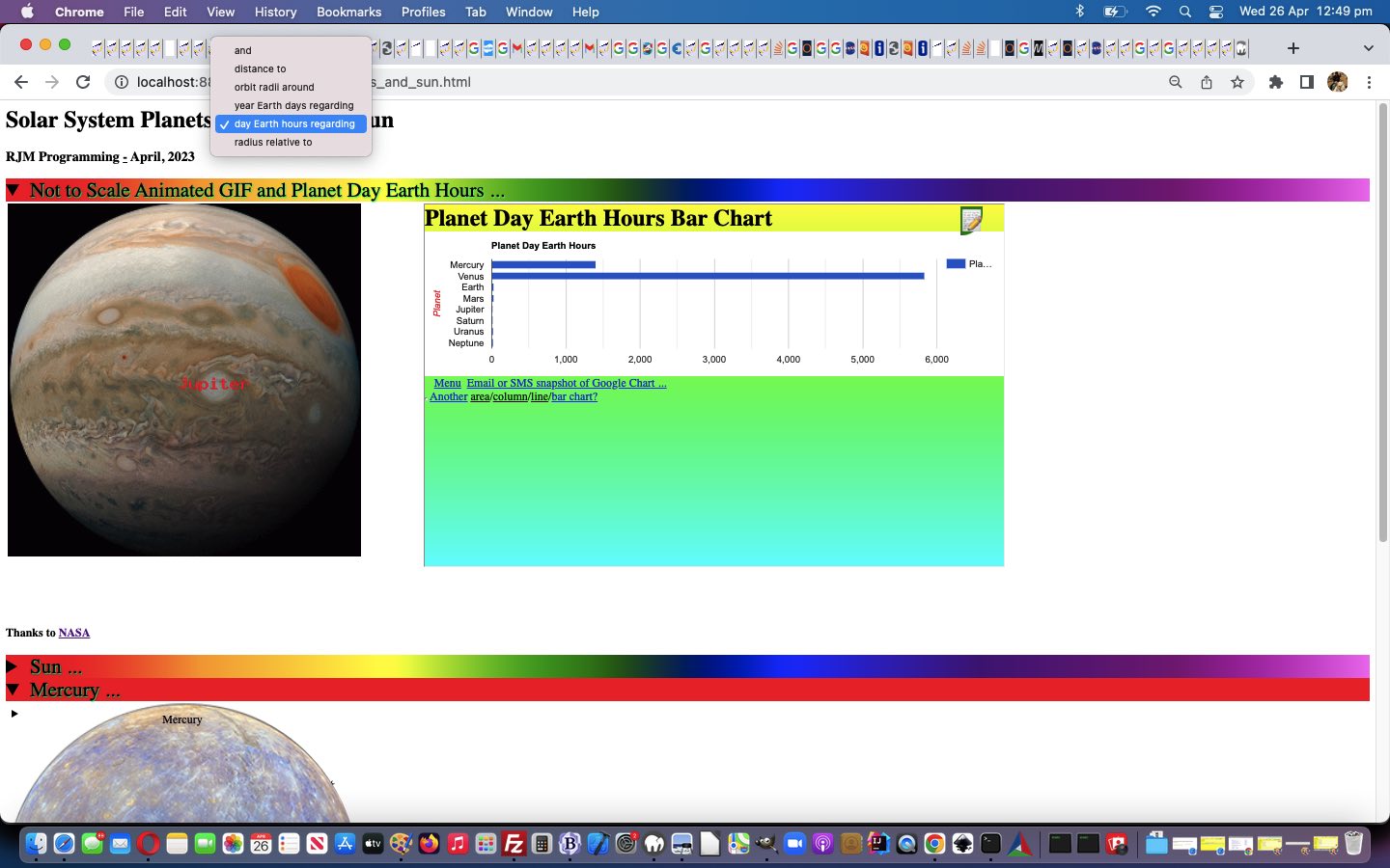 Circular Text Button Solar System Statistics Tutorial