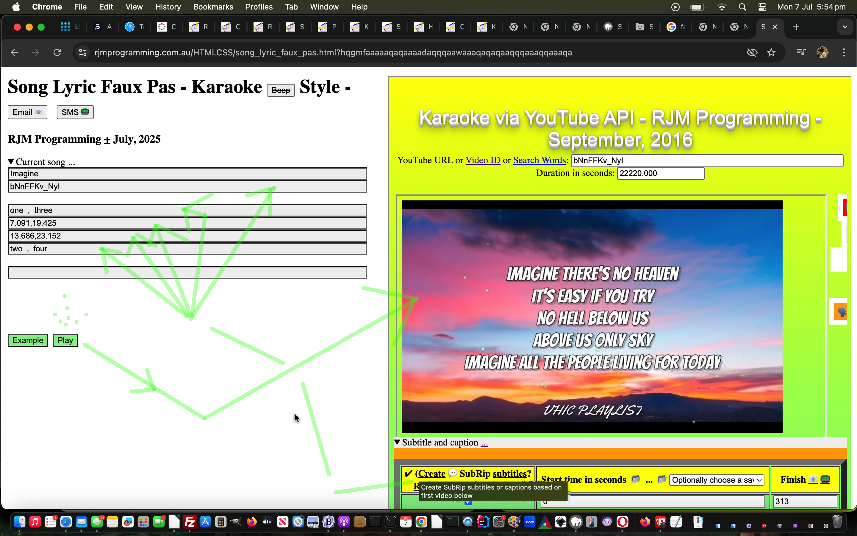 Song Lyric Karaoke Style SubRip Subtitles Automated Tutorial Song Lyric Karaoke Style SubRip Subtitles Automated Tutorial