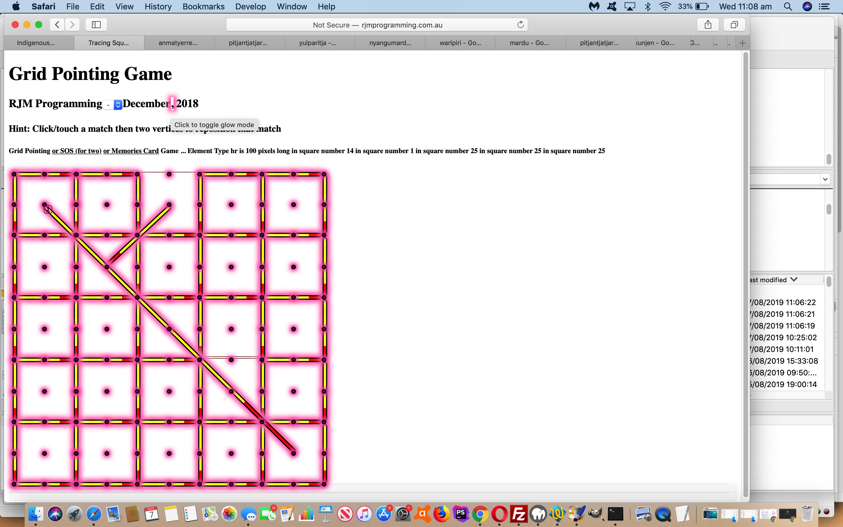 Horizontal Rule and Div Glowing Lines and Vertices Tutorial