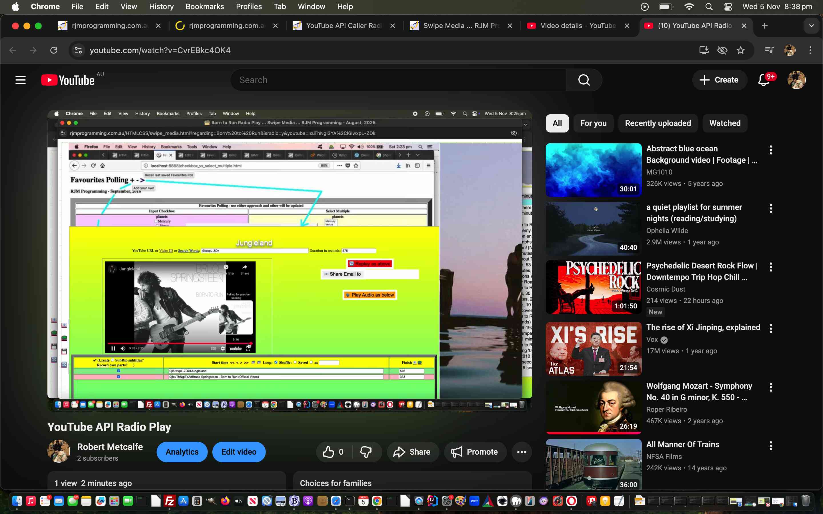 YouTube API Caller Radio Play Playlist Songname Search List Address Bar Tutorial