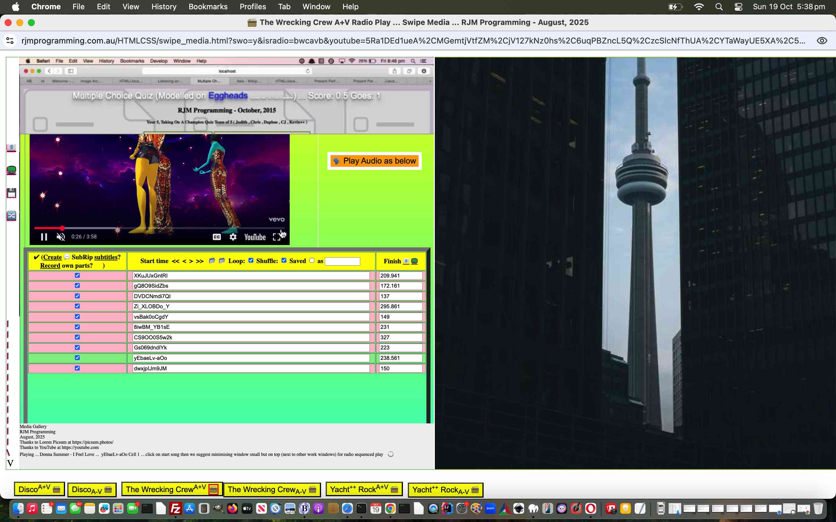 YouTube API Caller Radio Change of Genre Saying Playlist Tutorial