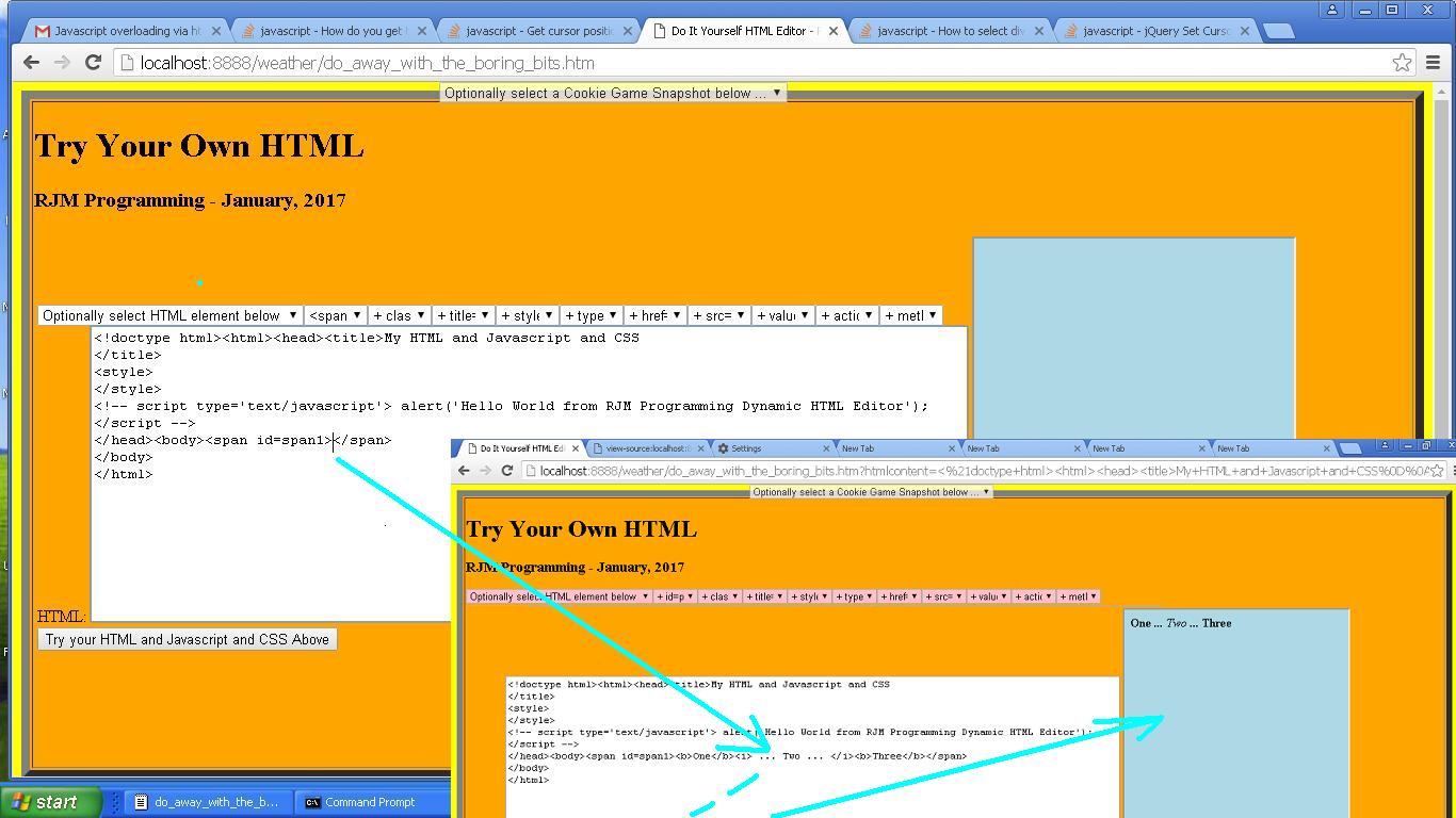 Do It Yourself HTML Textarea Editor Cursor Tutorial