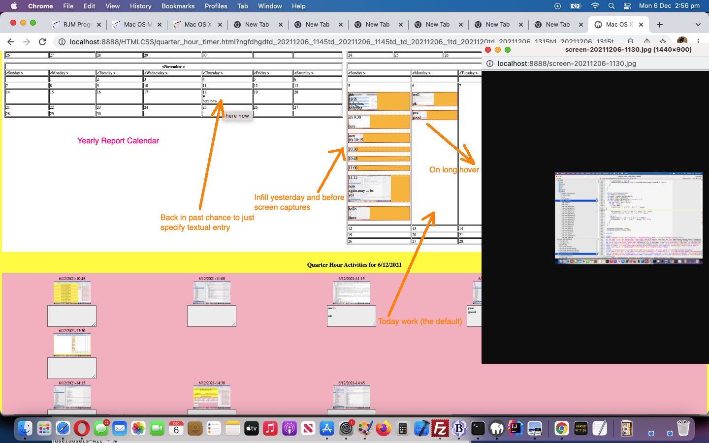 Mac OS MAMP Timekeeping Web Application PHP Calendar Past Tutorial