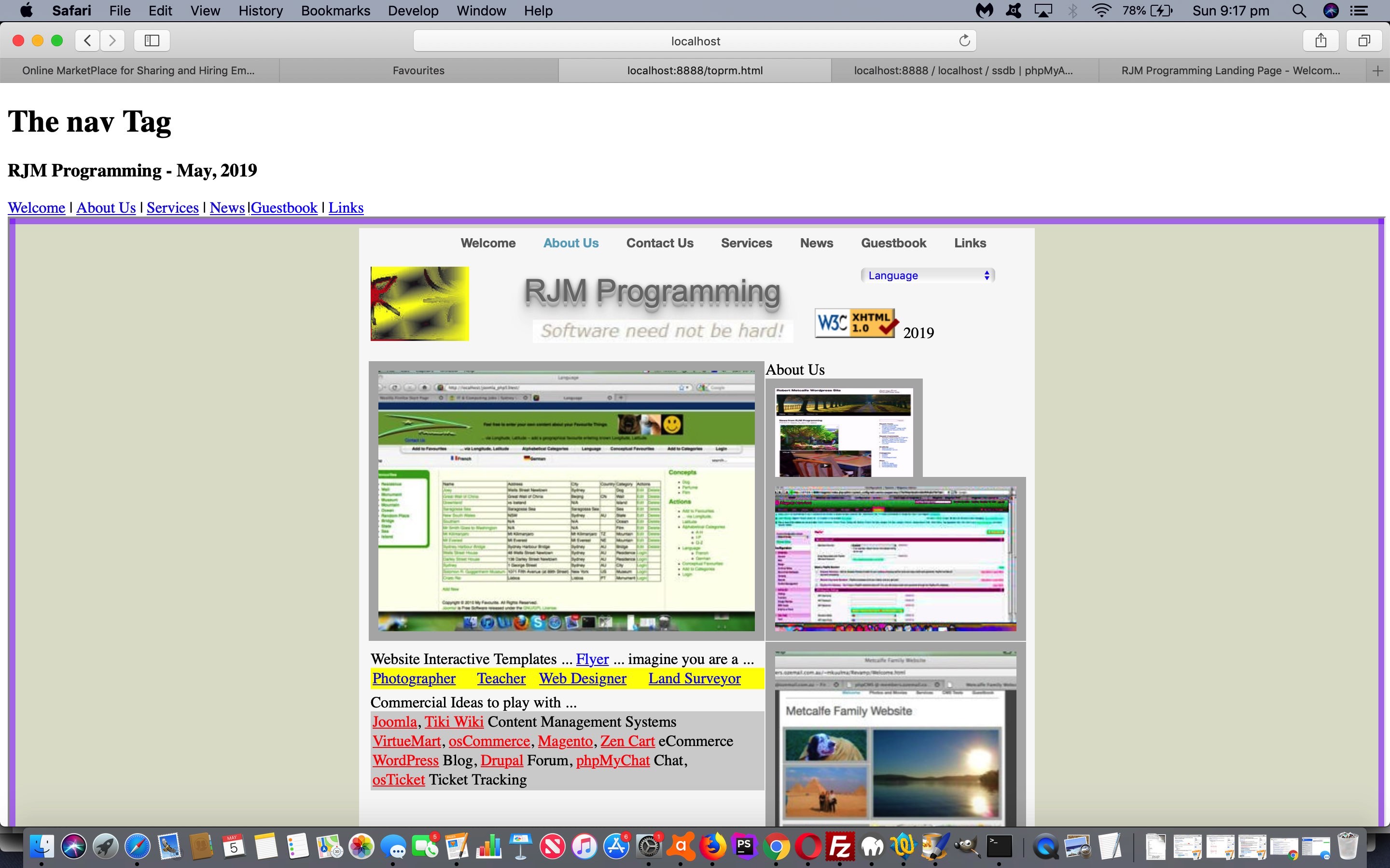 HTML Nav Tag Primer Tutorial