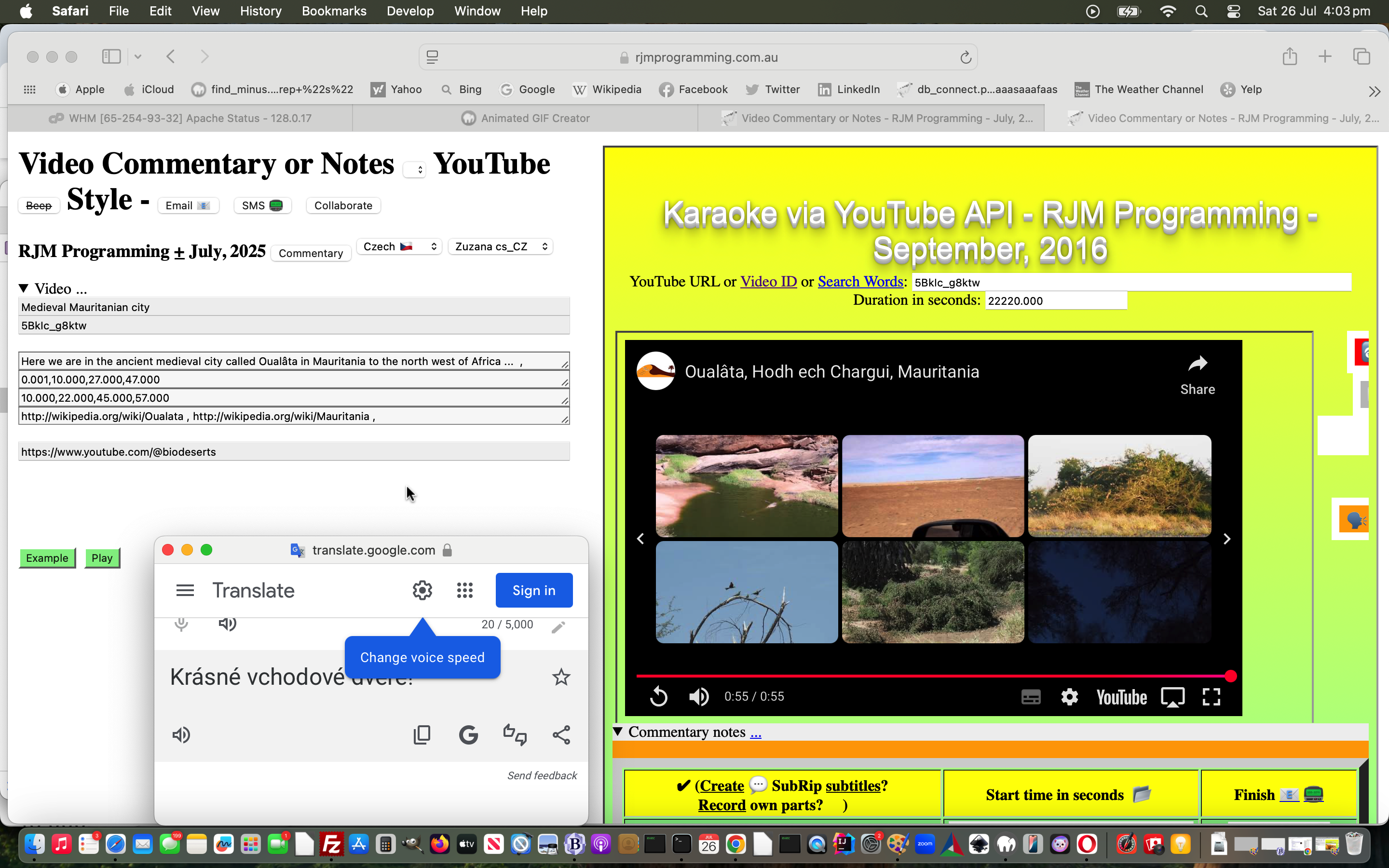 Text to Speech YouTube SubRip Subtitles Google Translate Tutorial