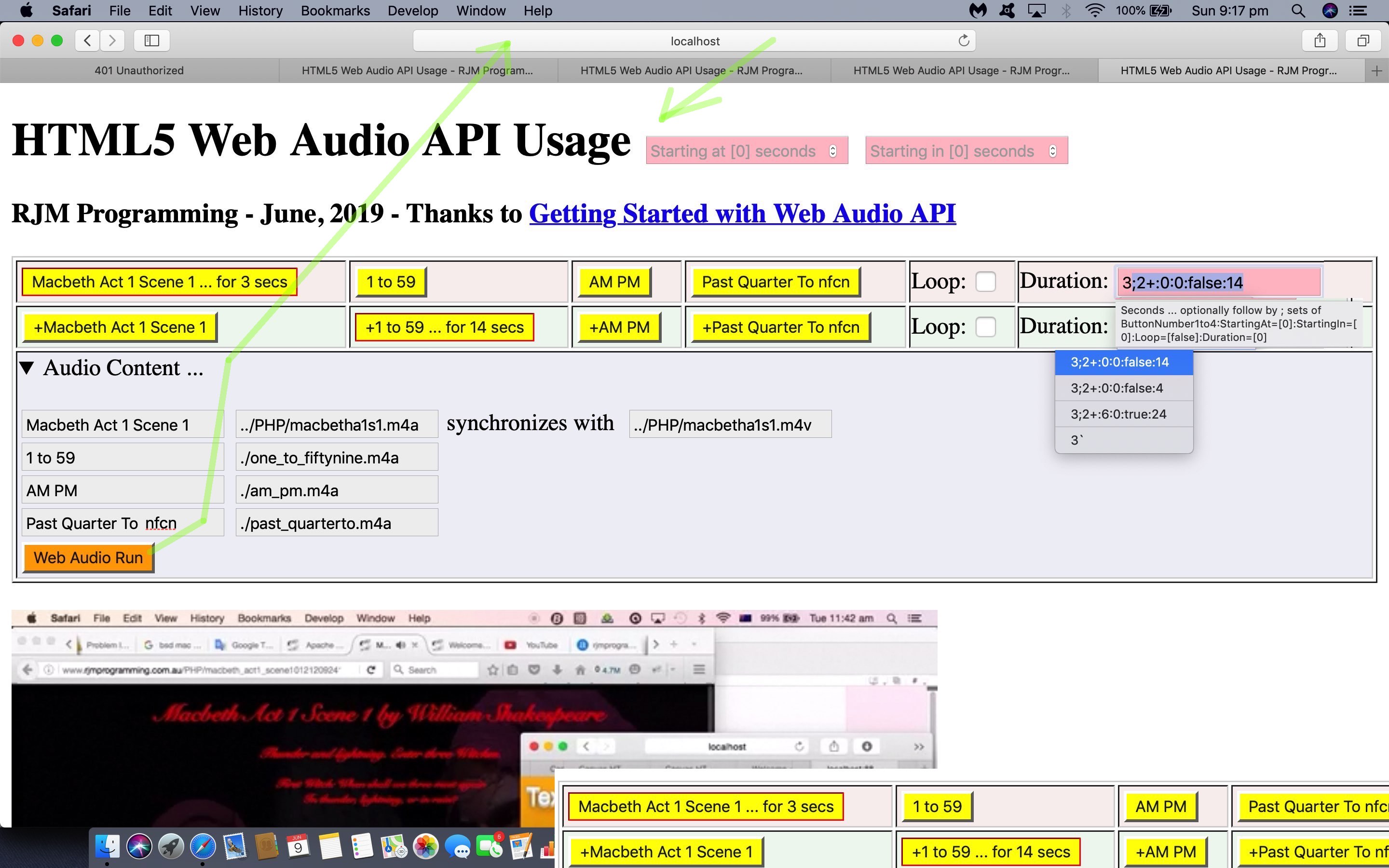 HTML5 Web Audio Duration Tutorial