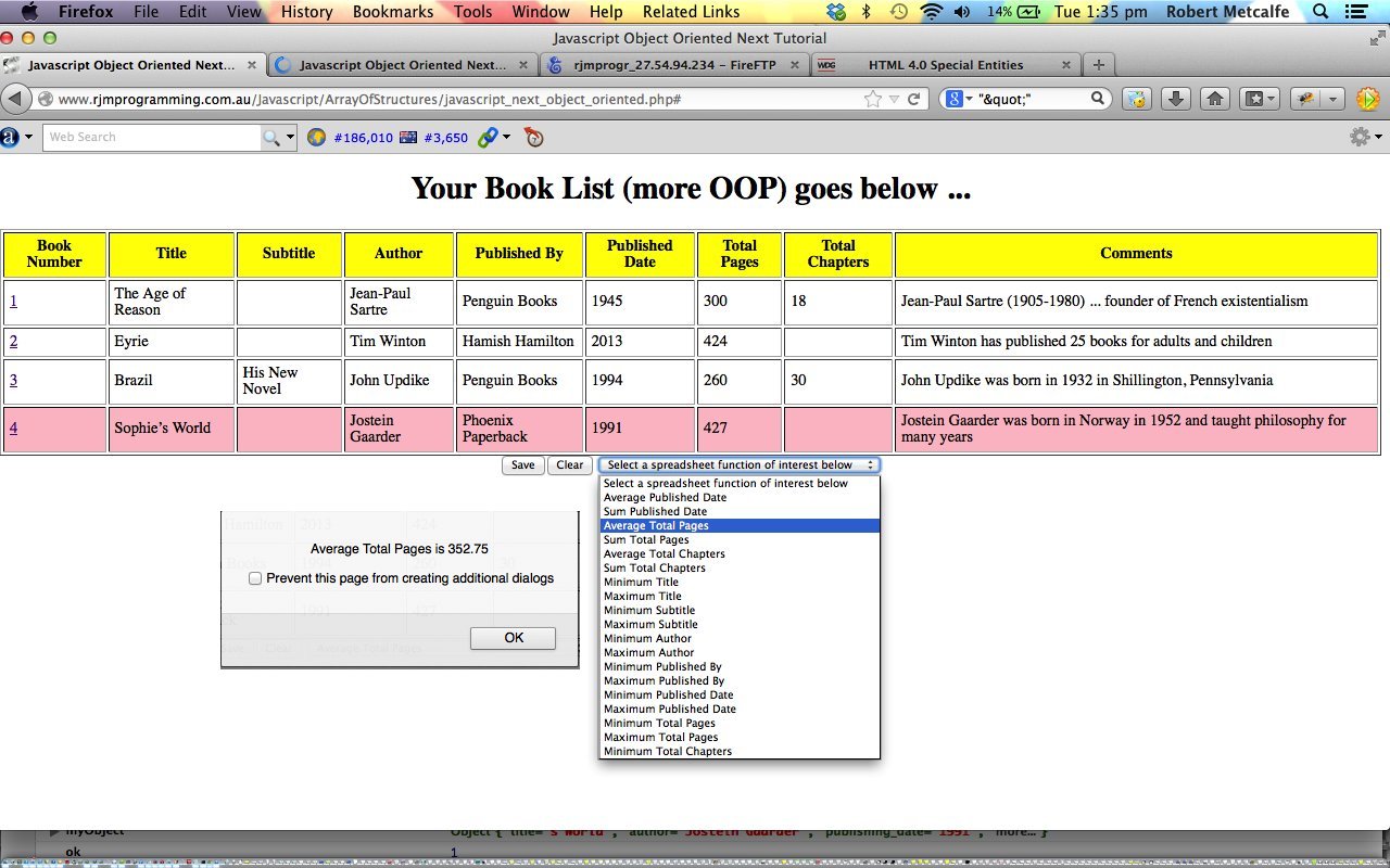 Javascript Object Oriented More Primer Tutorial