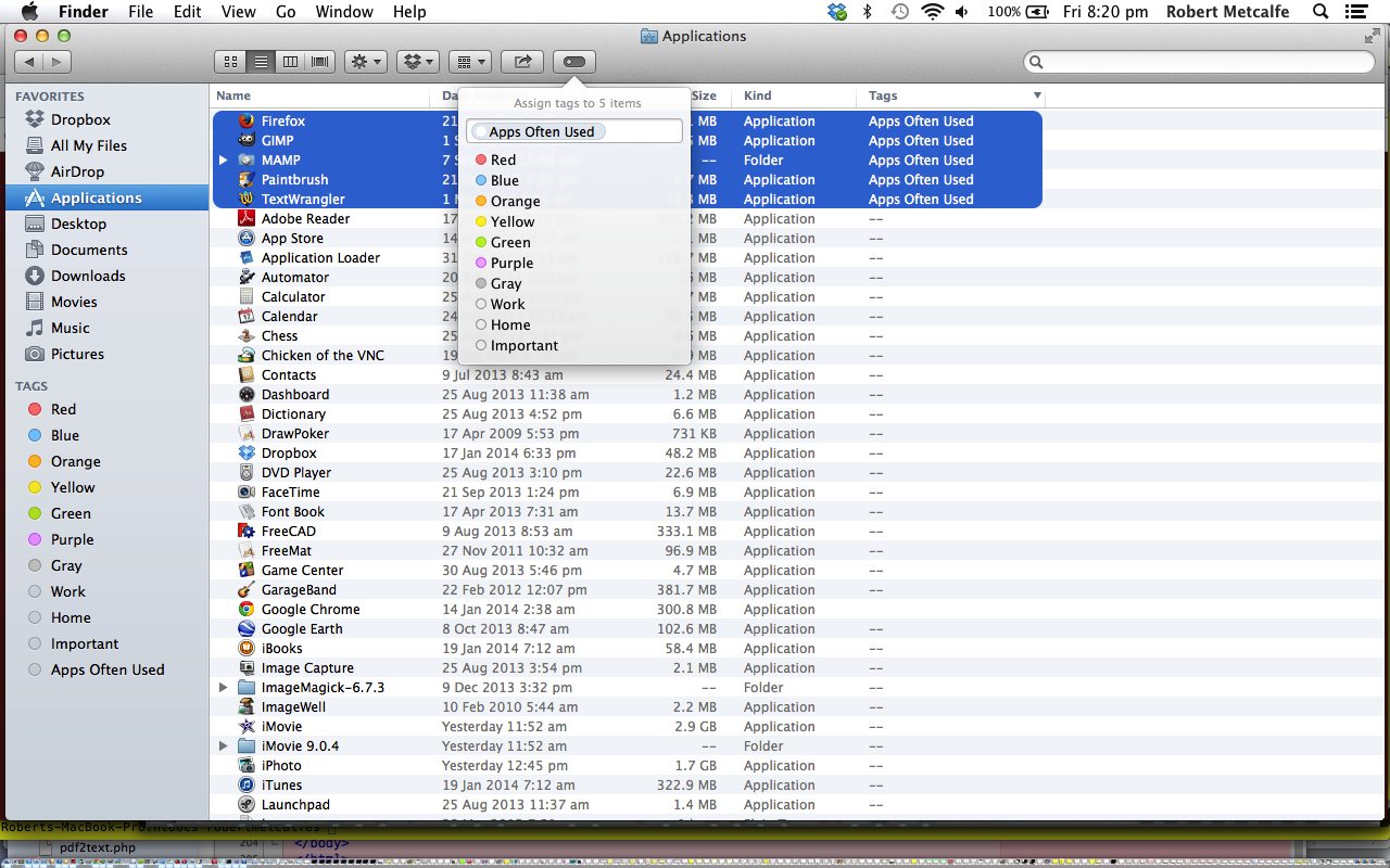 Mac Finder Tags in Mavericks Primer Tutorial