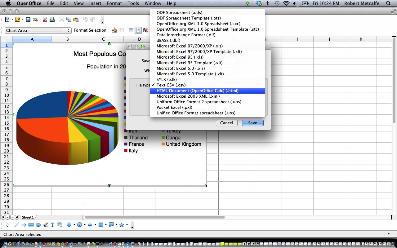 OpenOffice CSV Chart Primer Tutorial