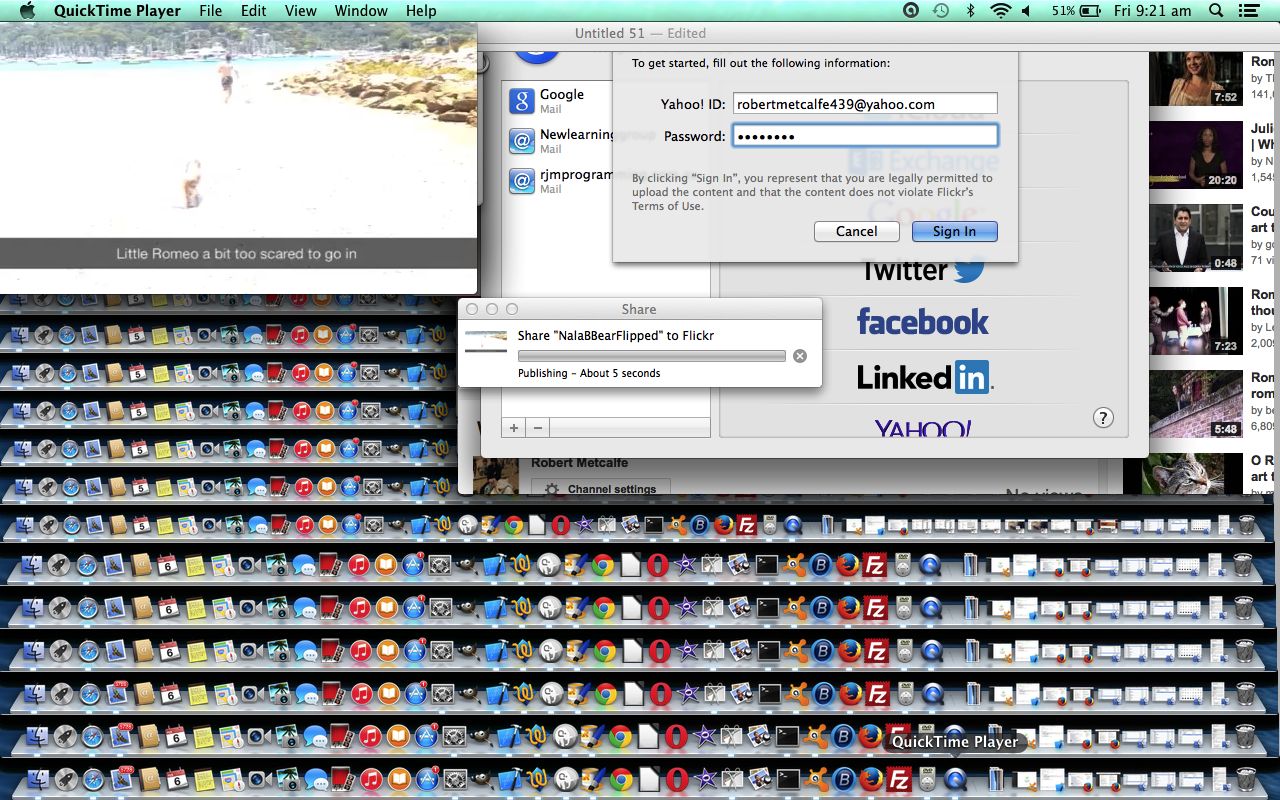 QuickTime Player Video Flickr Share Primer Tutorial