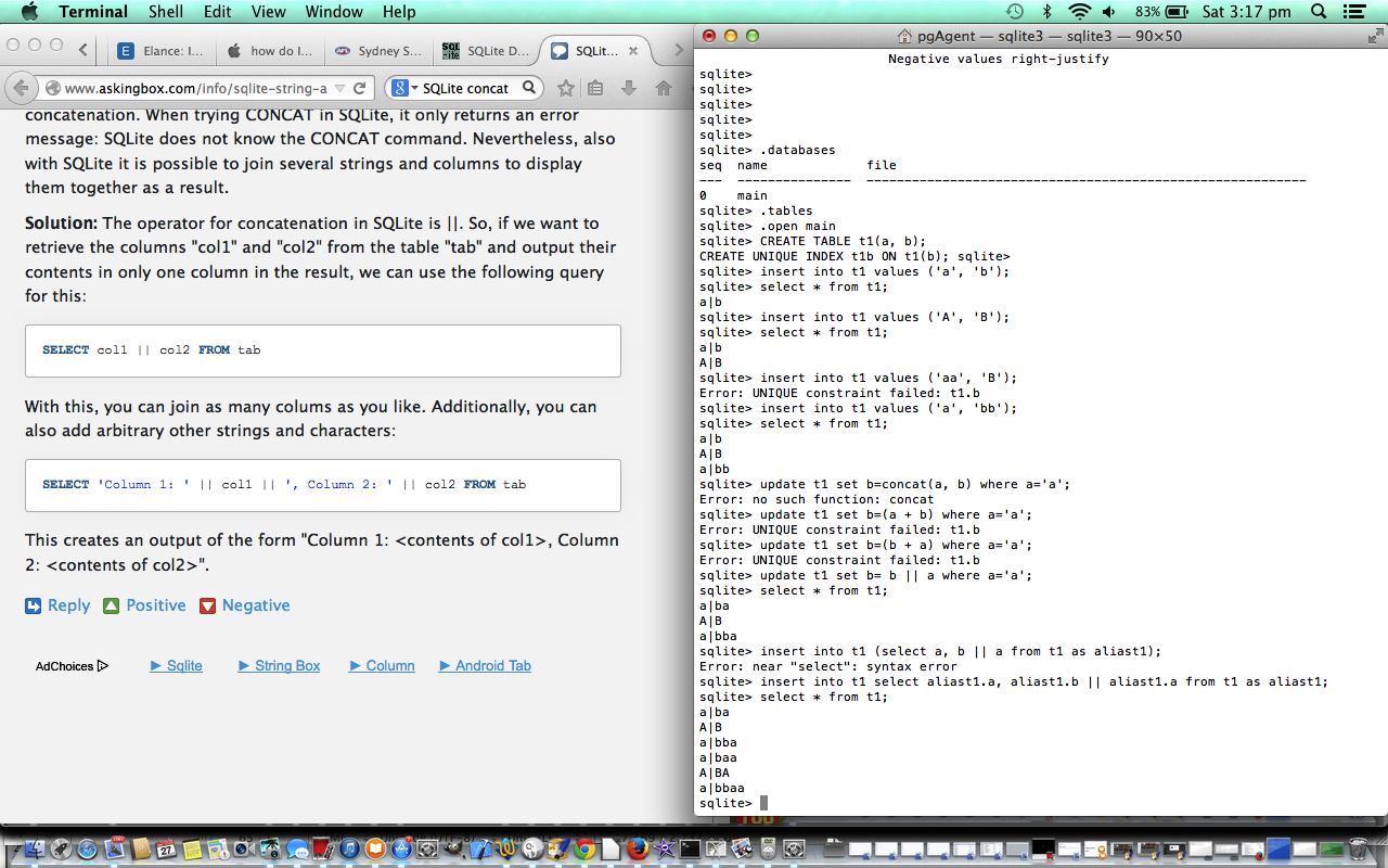 SQLite Primer Tutorial