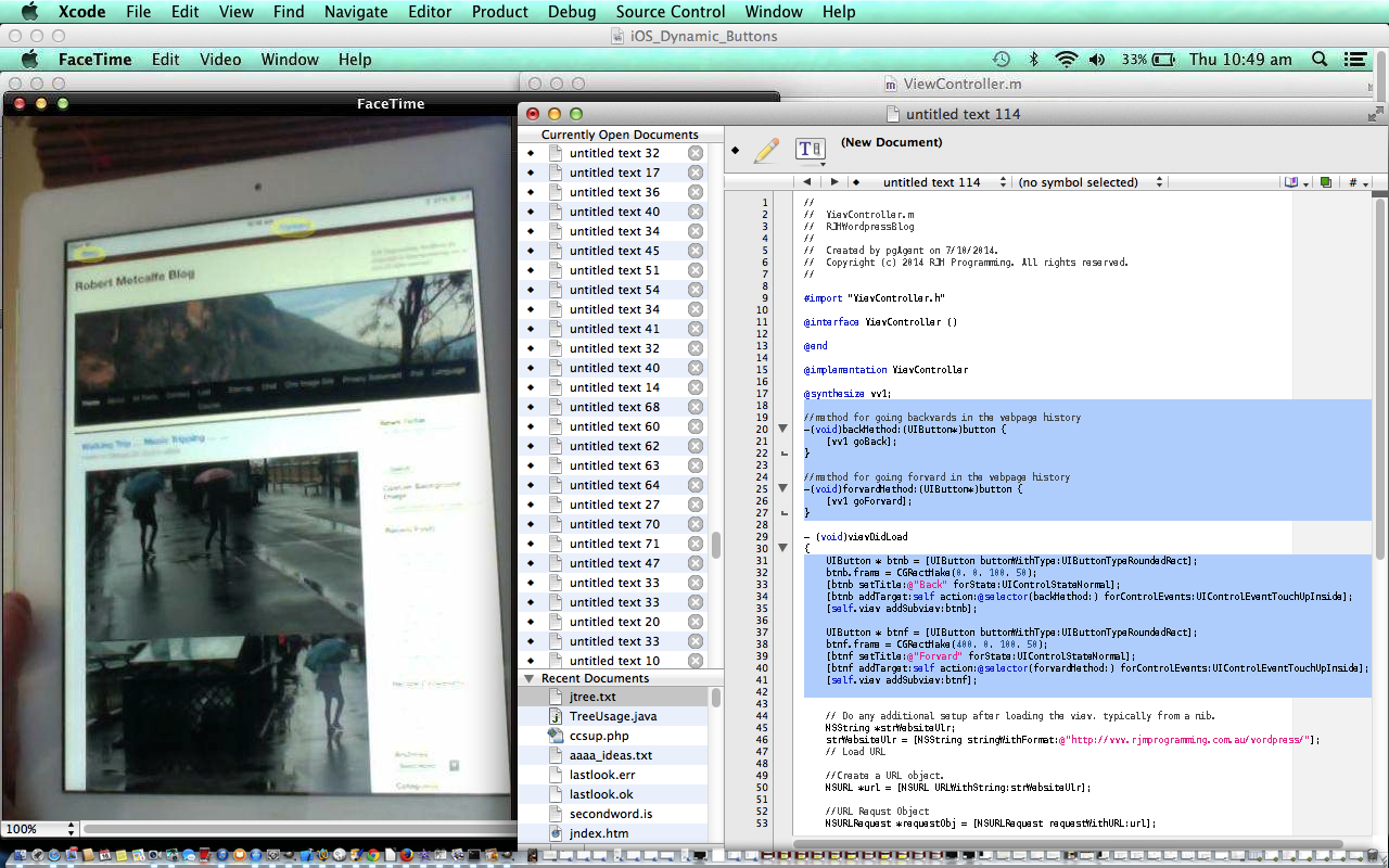 Xcode iOS Dynamic UIButton Primer Tutorial Xcode iOS Dynamic UIButton Primer Tutorial