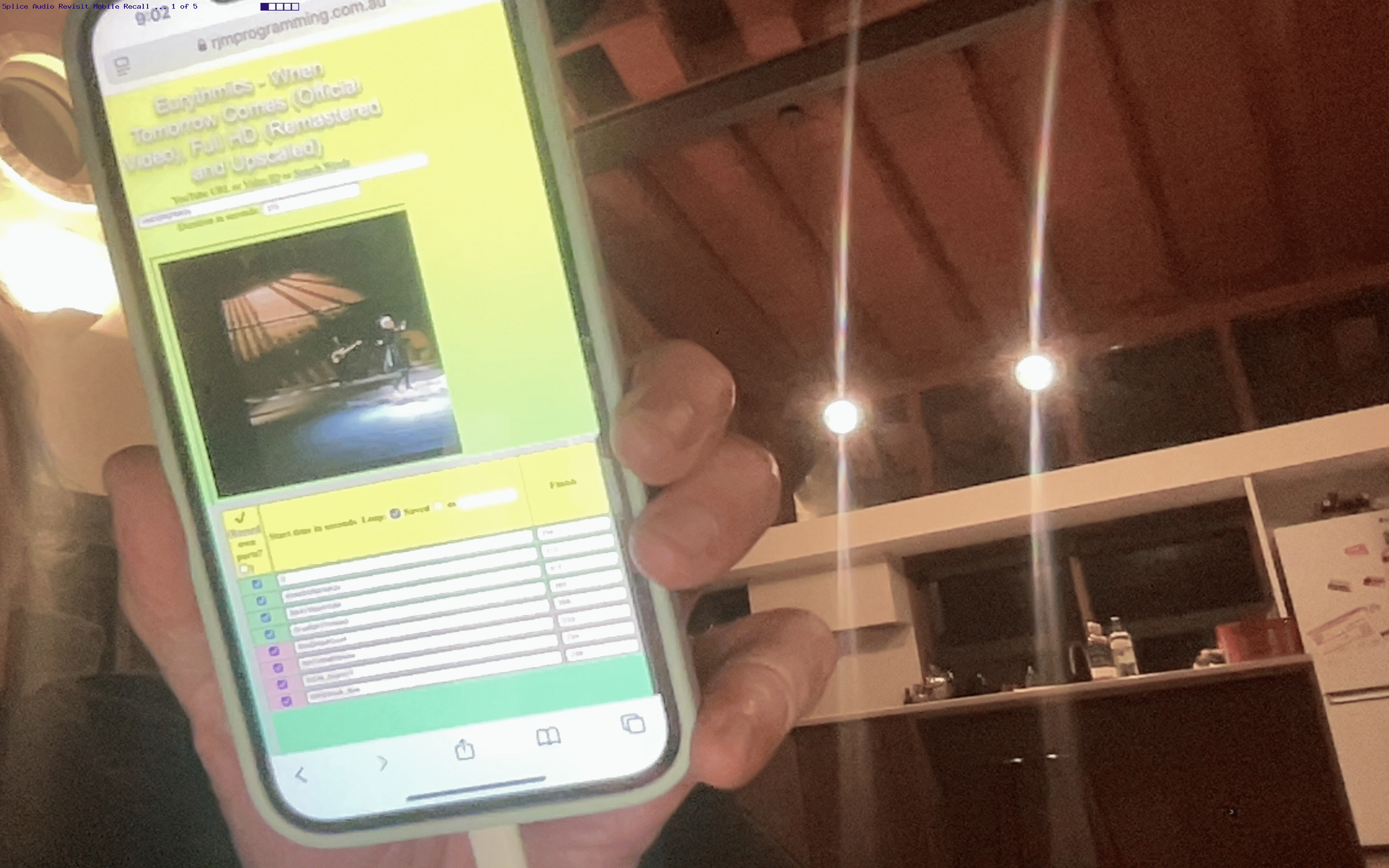 Spliced Audio/Video YouTube Mobile Recall Tutorial