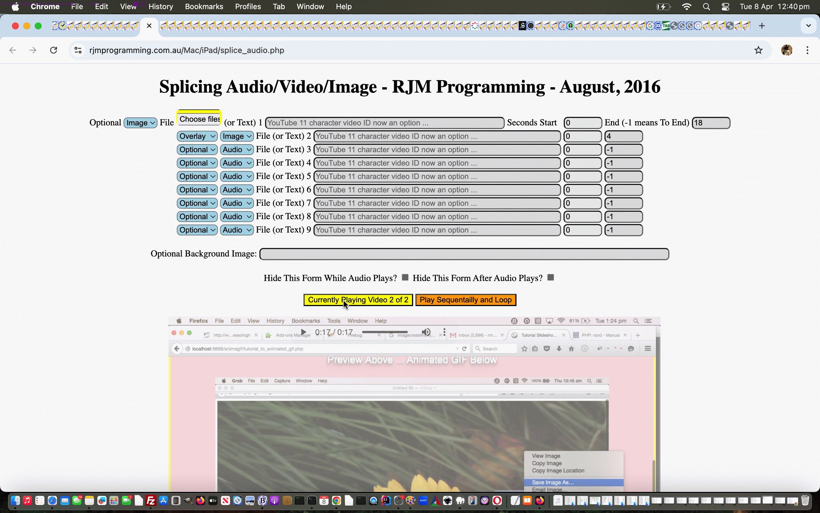 Spliced Audio/Video YouTube Overlay Tutorial