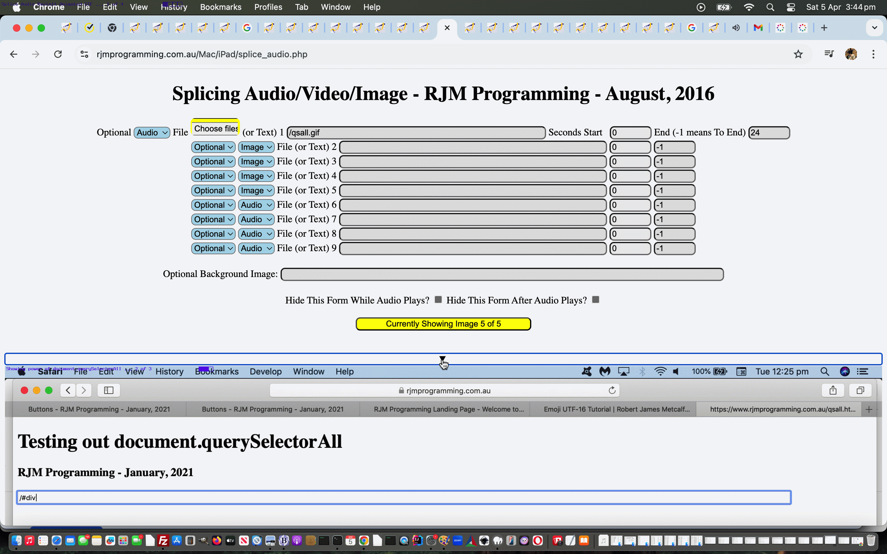 Spliced Audio/Video Animated GIF Tutorial