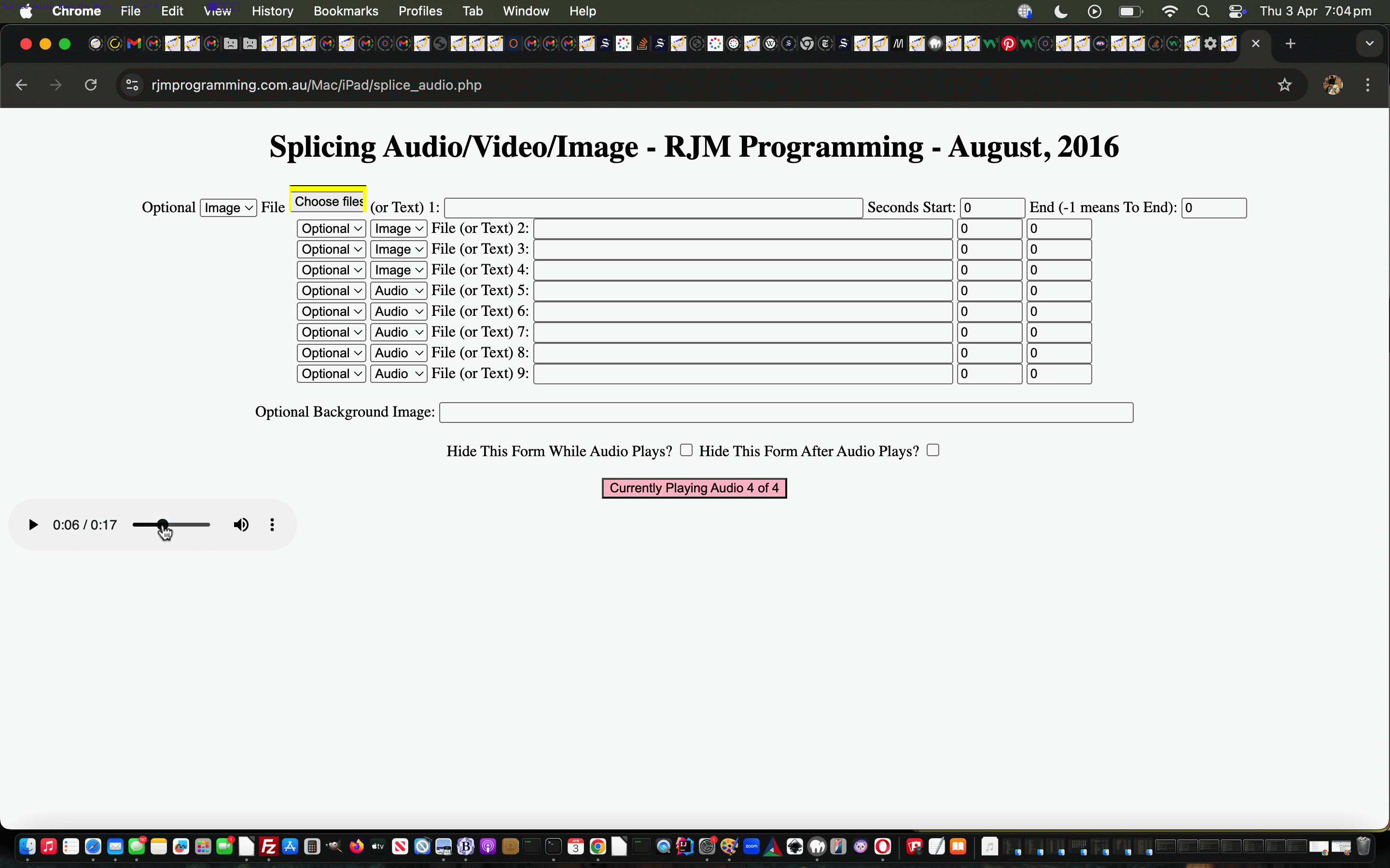 Spliced Audio/Video Browsing Data URL Tutorial