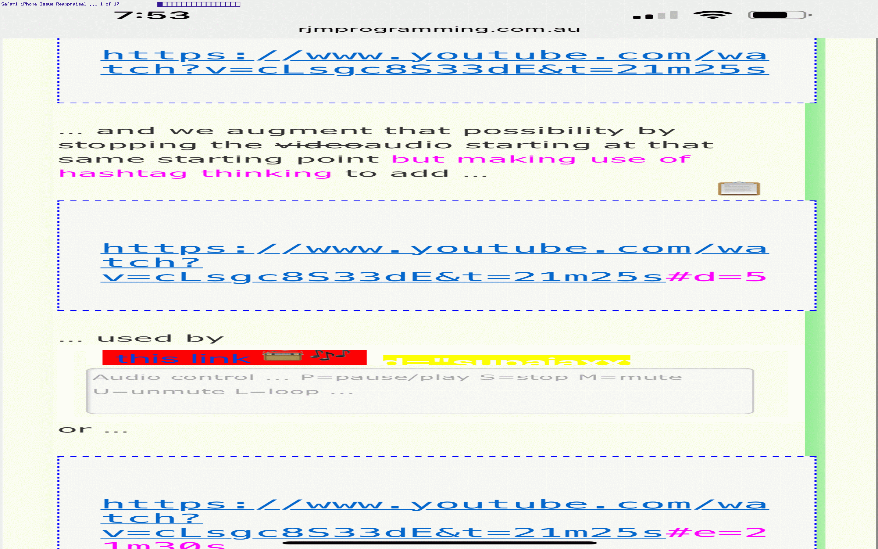 Audio Stream of YouTube Video Play Safari Title Tutorial Audio Stream of YouTube Video Play Safari Title Tutorial