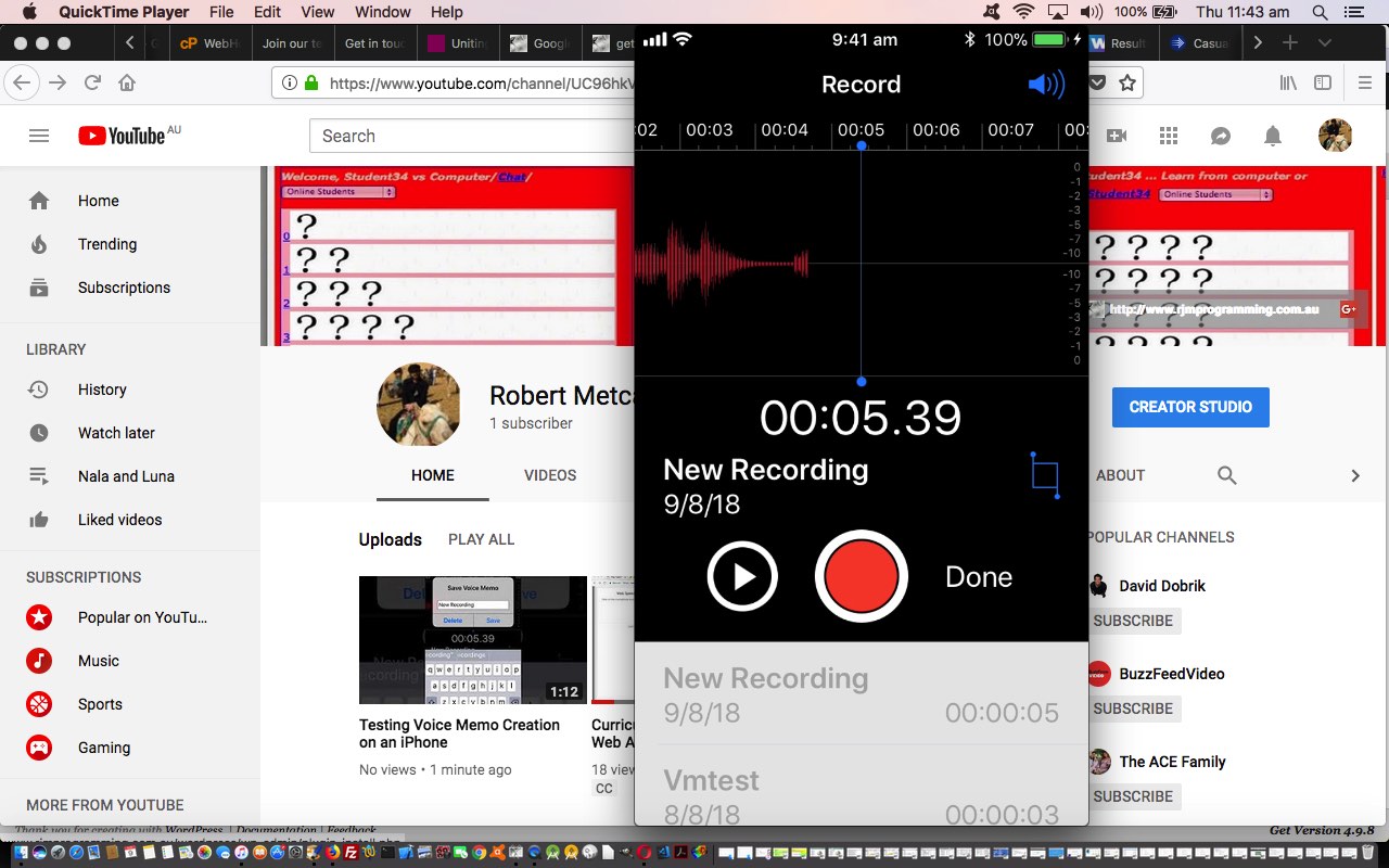 Voice Memo on iPhone Primer Tutorial